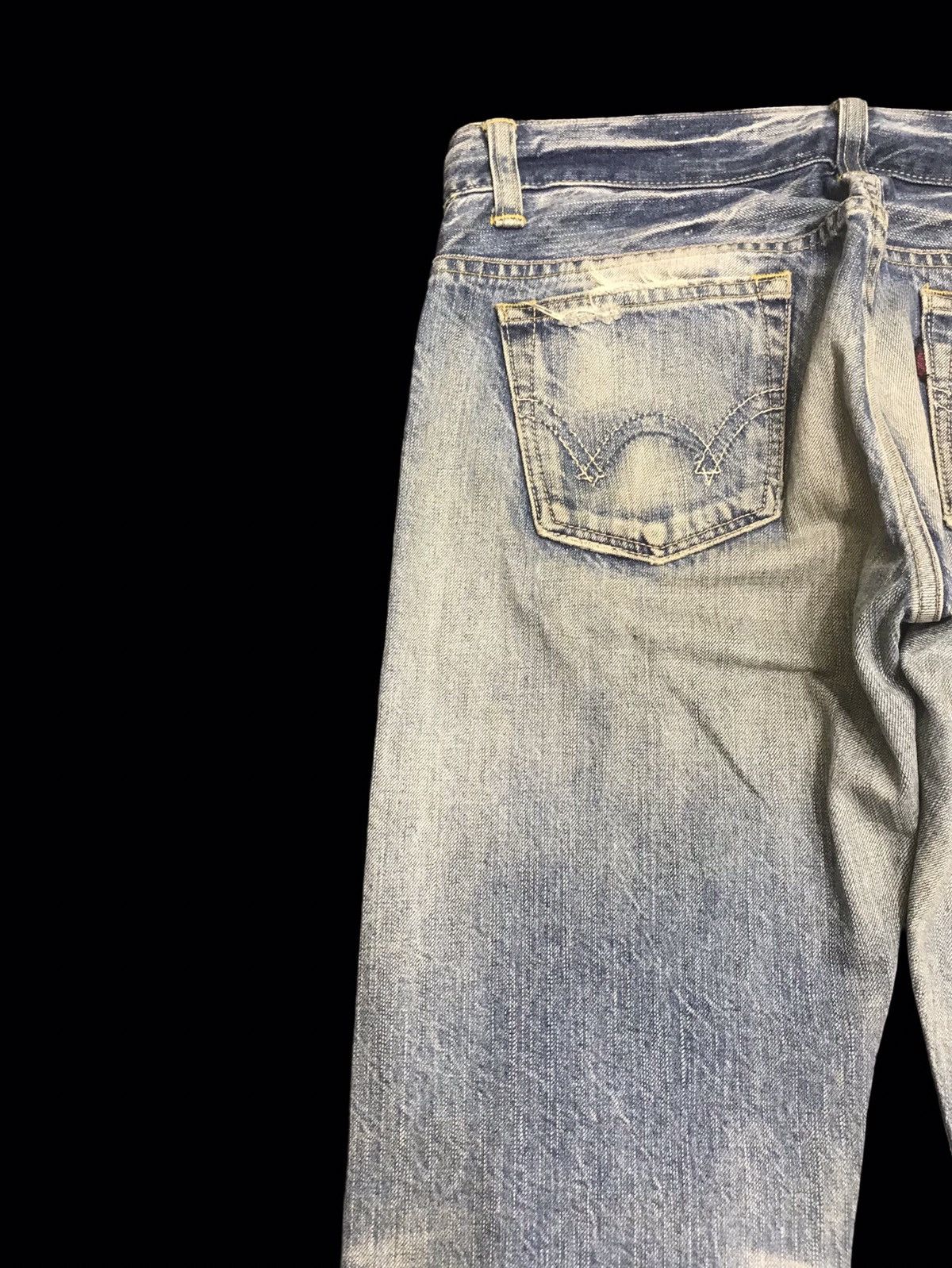 Edwin 💥FLARE💥EDWIN Dirty Distressed Flare Denim F85 Size 32" / US 10 / IT 46 - 11 Thumbnail
