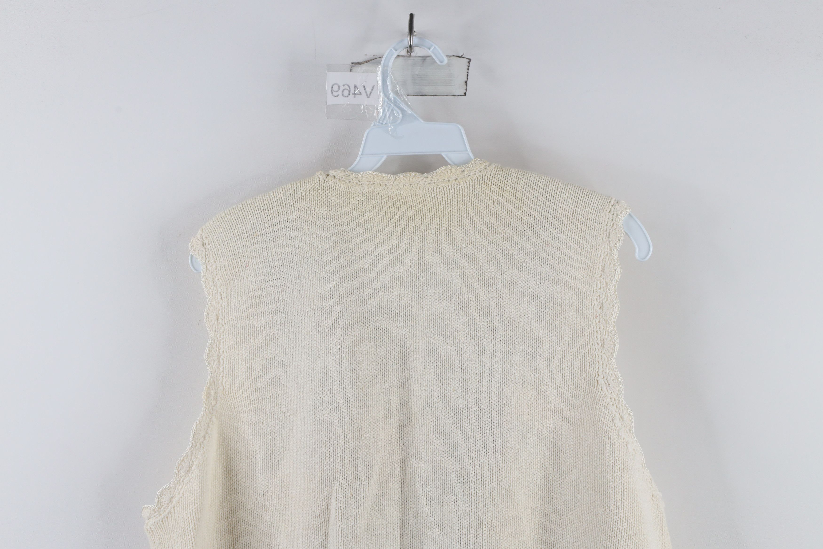 Vintage Vintage 90s Streetwear Flower Cardigan Sweater Vest Size L / US 10 / IT 46 - 13 Thumbnail