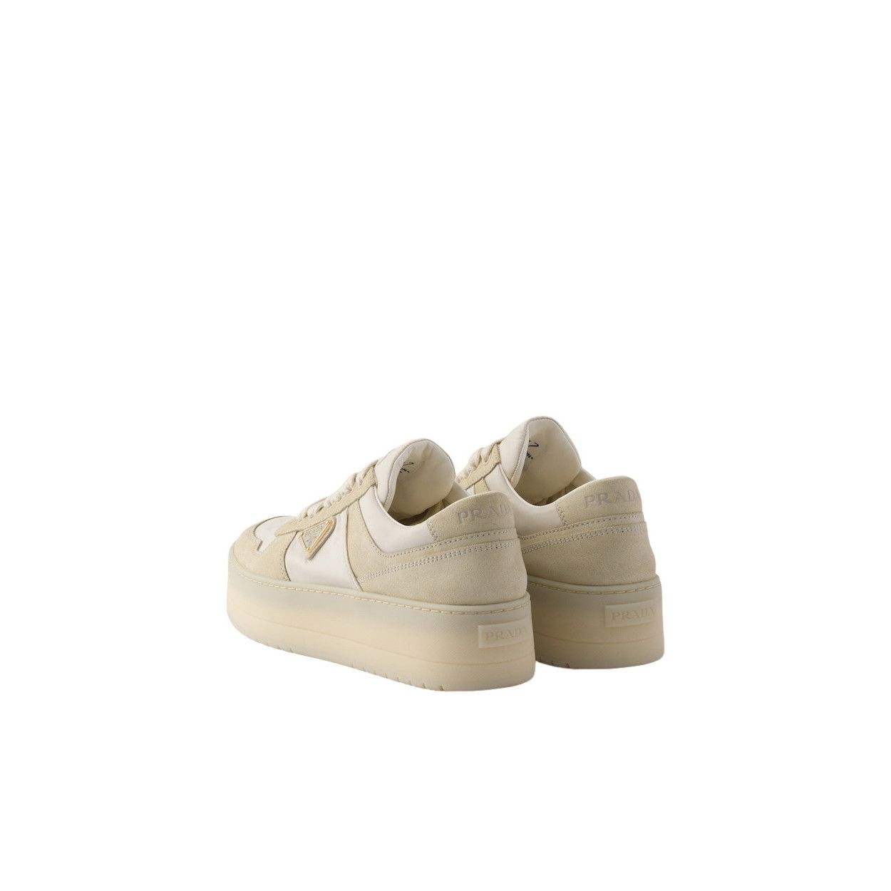 Prada PRADA Downtown Bold $1150 Ivory Sneakers New & Authentic (Wo Size US 8 / IT 38 - 4 Thumbnail