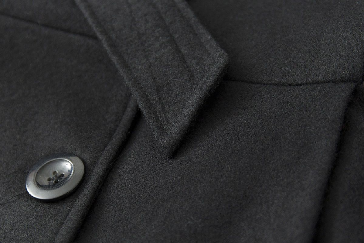 Other Black Mid-Length Wool Blend Coat Size S / US 4 / IT 40 - 6 Thumbnail