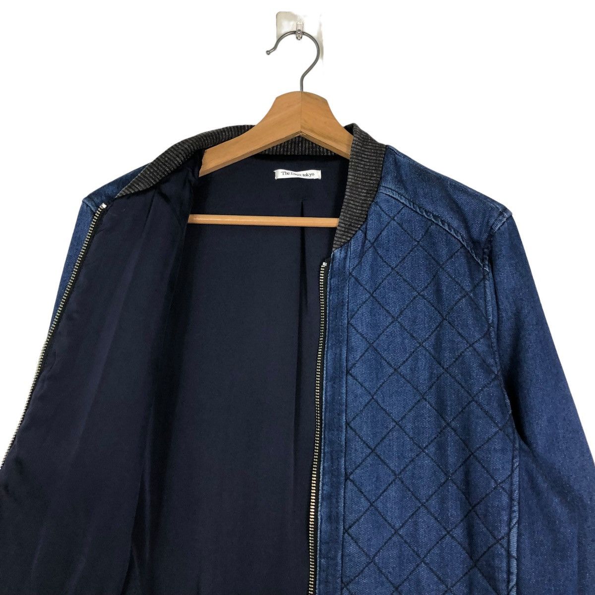 Japanese Brand 🔥VINTAGE DENIM BOMBER JACKET THE DAYZ TOKYO ISSEY MIYAKE Size US M / EU 48-50 / 2 - 12 Thumbnail