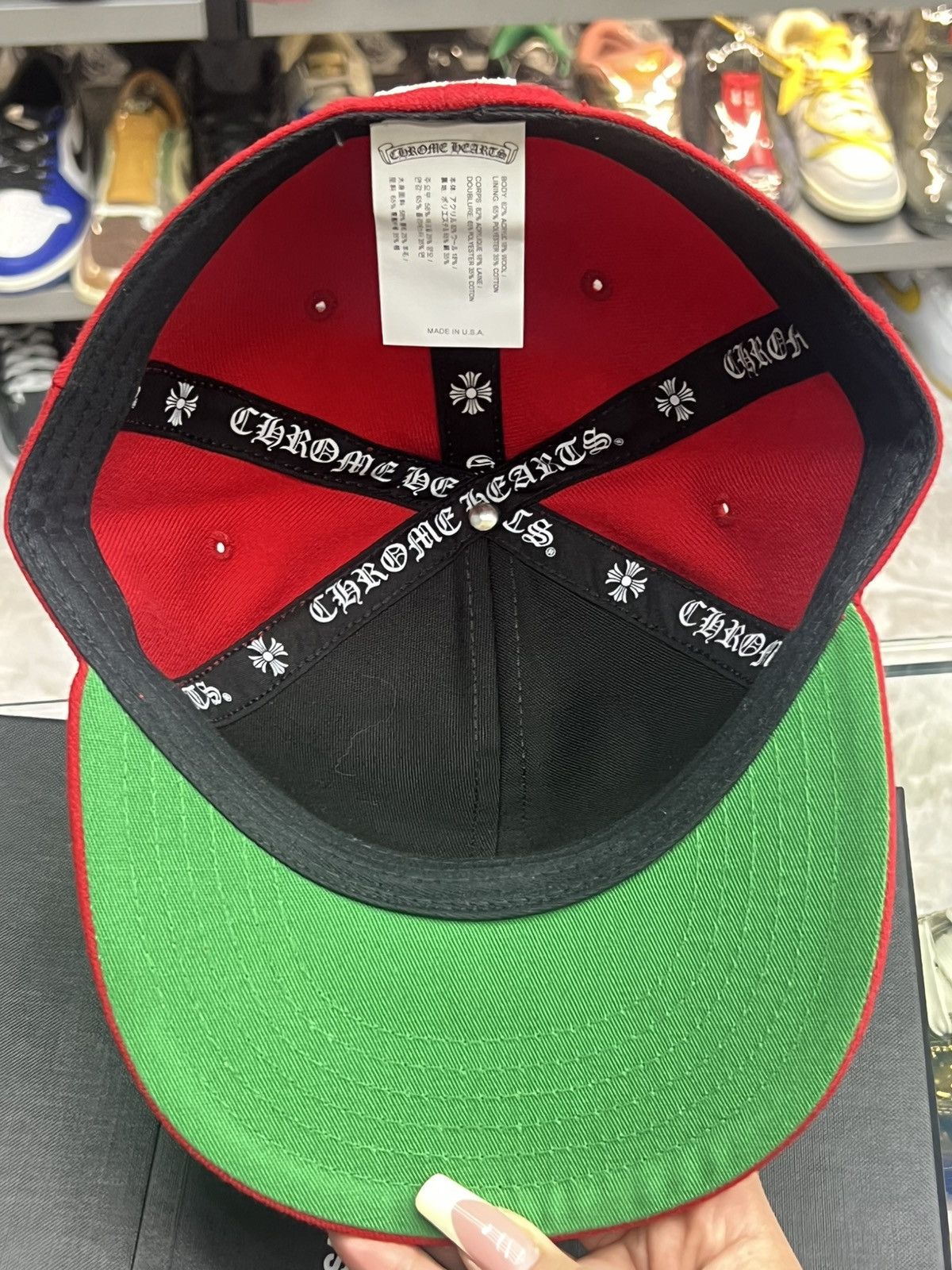 Chrome Hearts Chrome Hearts Red Heart Baseball Cap Size ONE SIZE - 7 Thumbnail