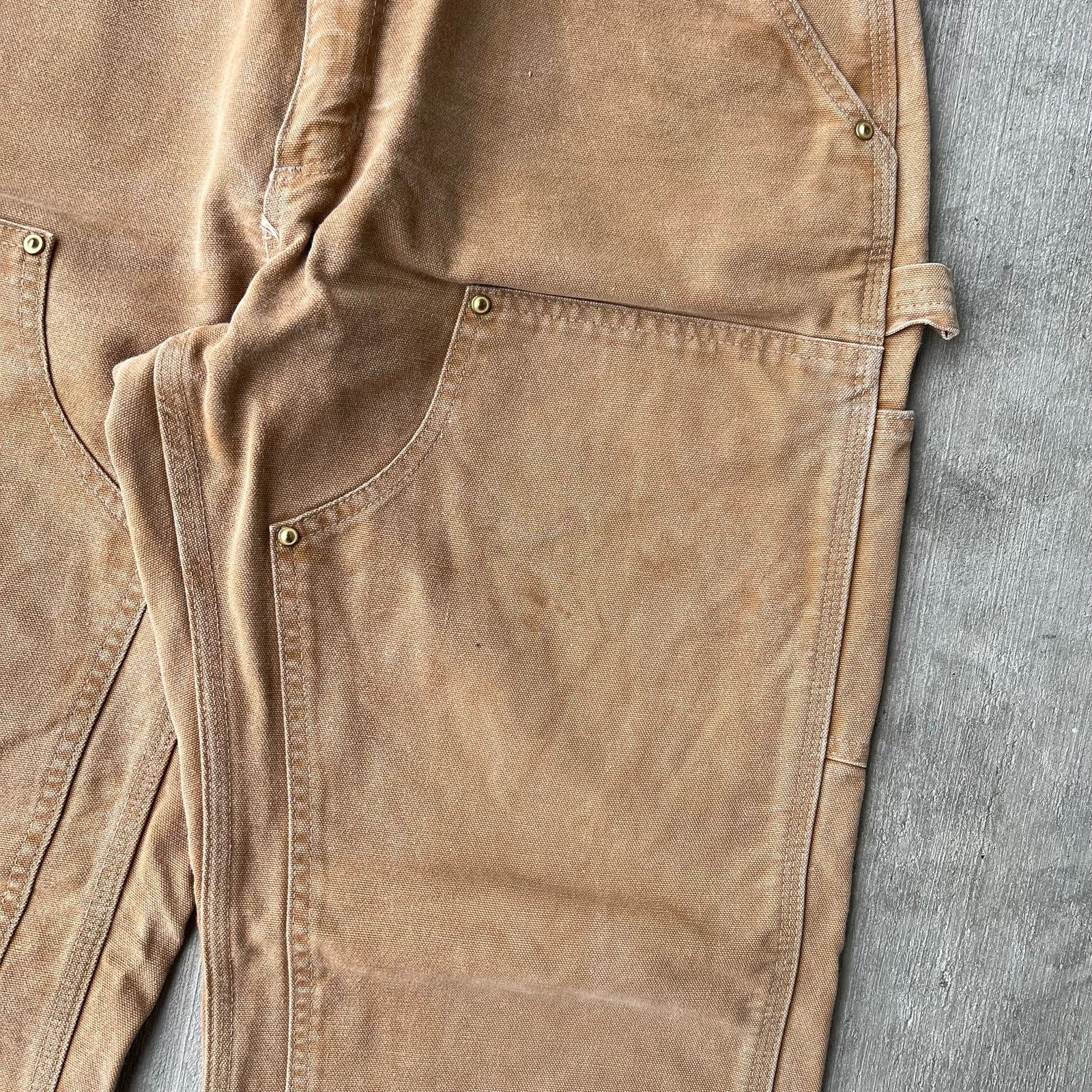 Carhartt × Vintage Carhartt brown double knee work wear carpenter pants Size US 34 / EU 50 - 7 Thumbnail