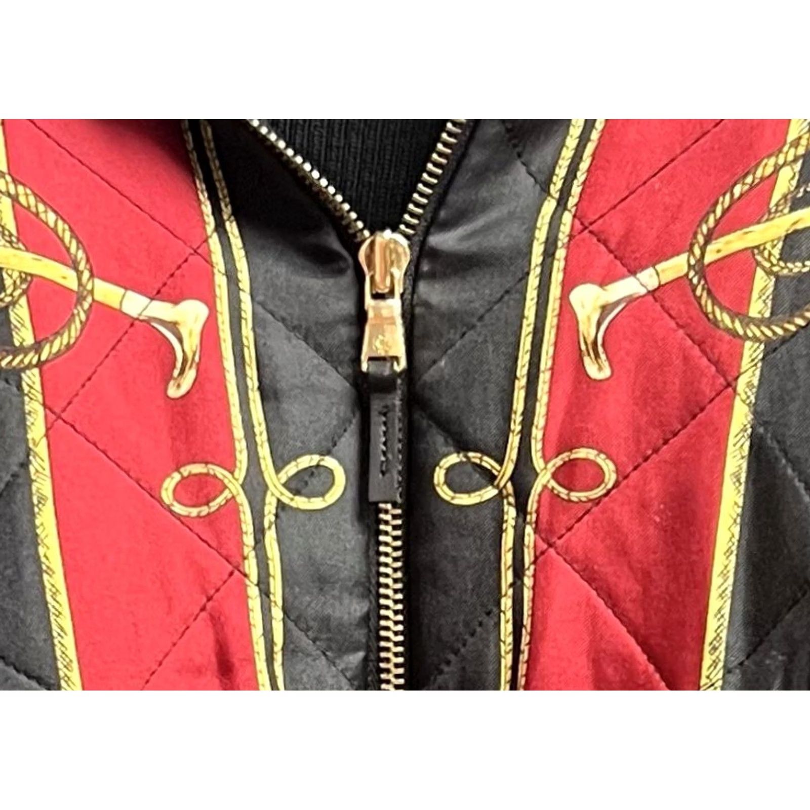 Ralph Lauren VINTAGE Ralph Lauren Equestrian Jacket Quilted Zip Women 2X Red/Black Slim All Seasons繁 Size XXL / US 16-18 / IT 52-54 - 3 Thumbnail