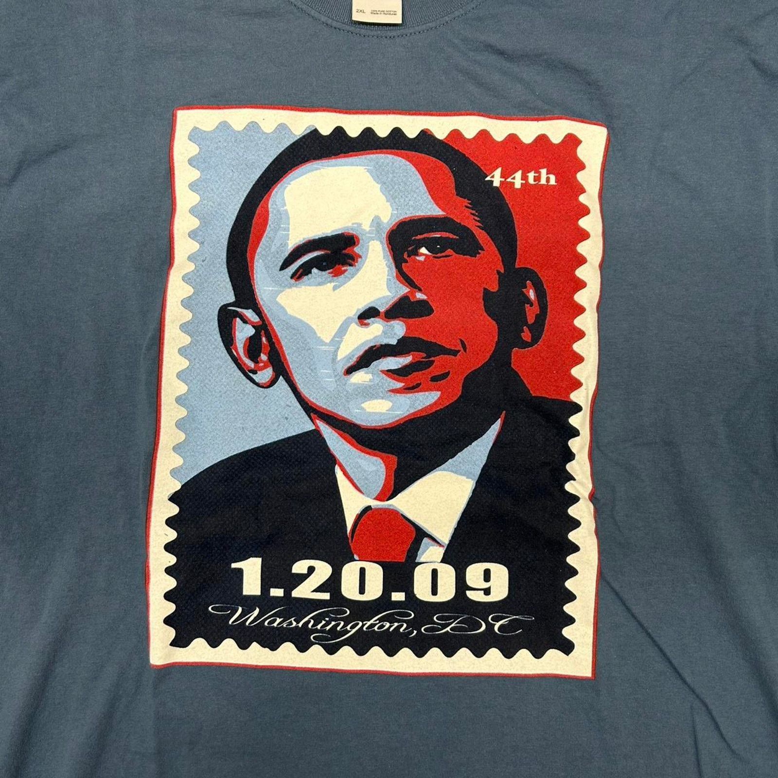 Gildan 2009 Obama 44th Presidential Inauguration T Shirt Size US XXL / EU 58 / 5 - 2 Thumbnail