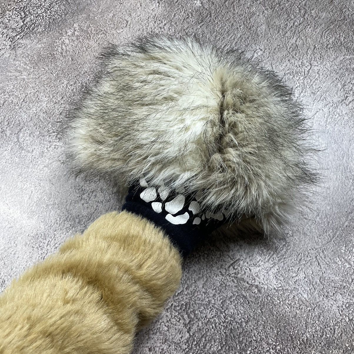 Vintage Vintage 90s Mohair Fuzzy Beanie Ushanka Cream Grunge Logo OS Size ONE SIZE - 1 Thumbnail