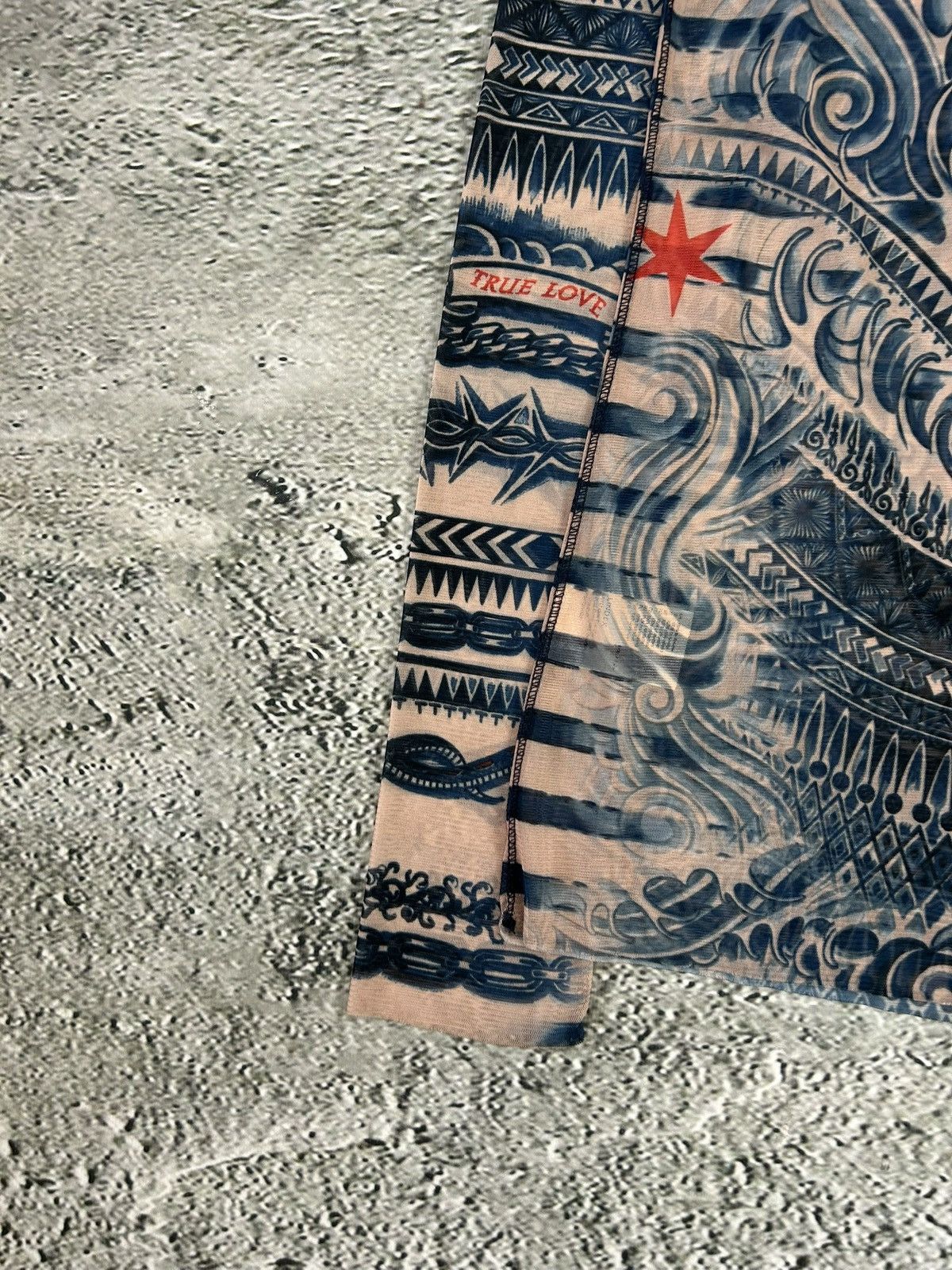 Jean Paul Gaultier Jean Paul Gaultier Lindex Tattoo Mesh Top longsleeve blouse Size M / US 6-8 / IT 42-44 - 8 Thumbnail