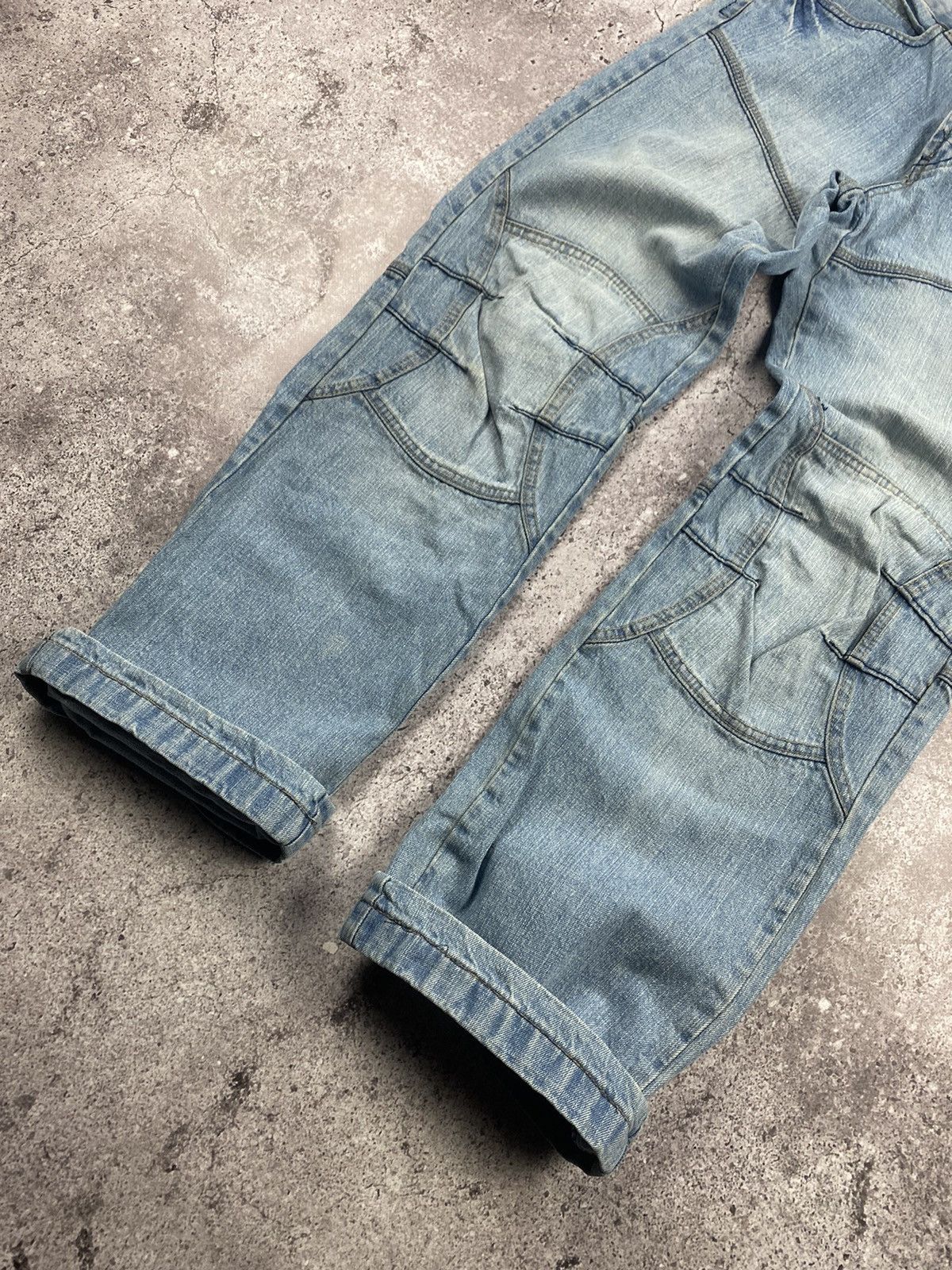 Japanese Brand × No Fear CRAZY No Fear Distressed Vintage Y2K Baggy Rare Jeans Size US 30 / EU 46 - 3 Thumbnail