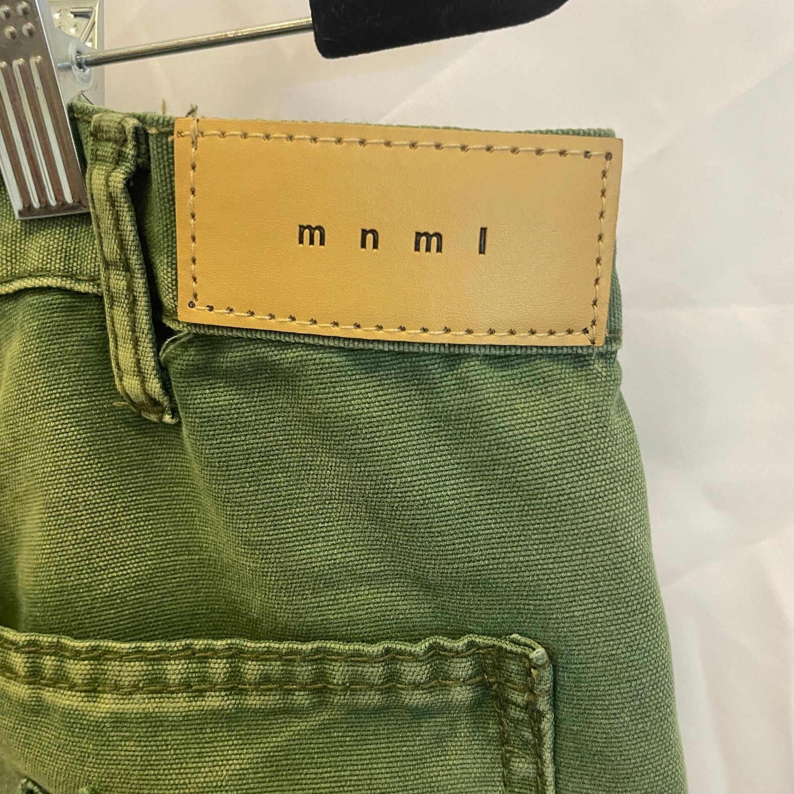 MNML MNML B541 Star Flare Denim Pants - Mens Size 32 - Green Size US 32 / EU 48 - 6 Thumbnail