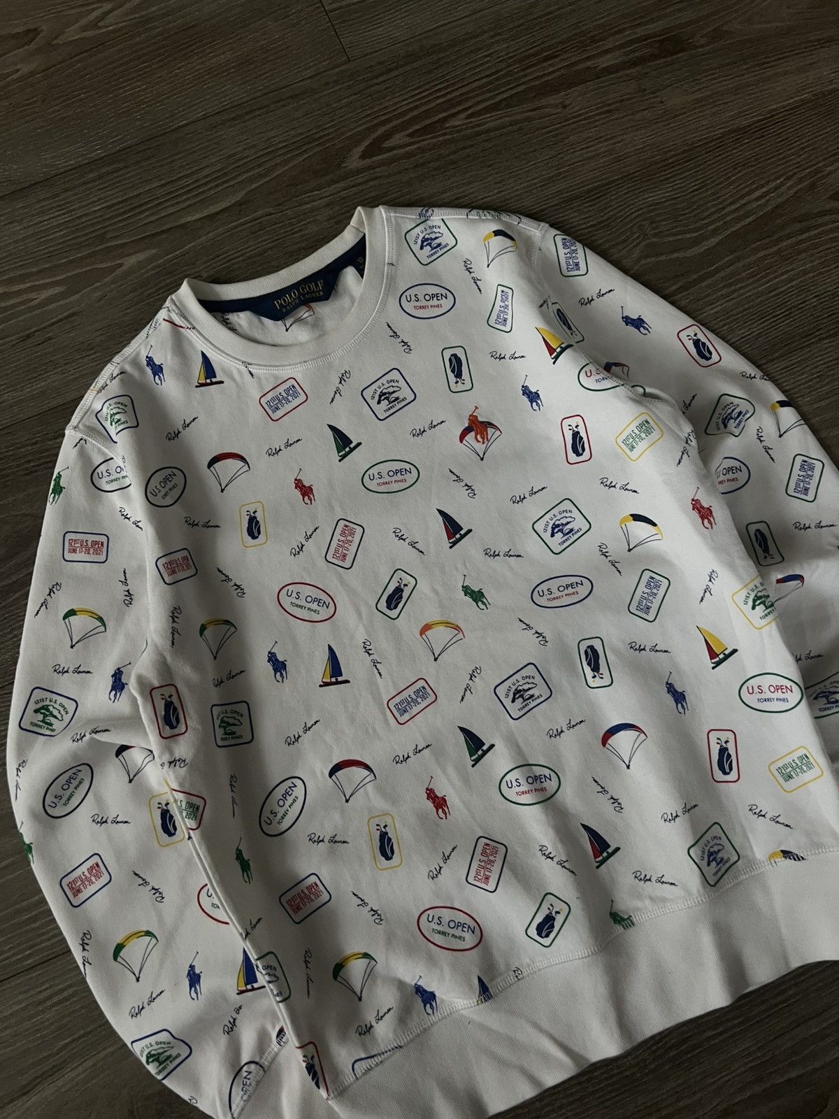 Polo Ralph Lauren × RLX Ralph Lauren ‼️Polo Ralph Lauren New Collection QR Tag Monogram Sweatshirt Size US XS / EU 42 / 0 - 8 Thumbnail