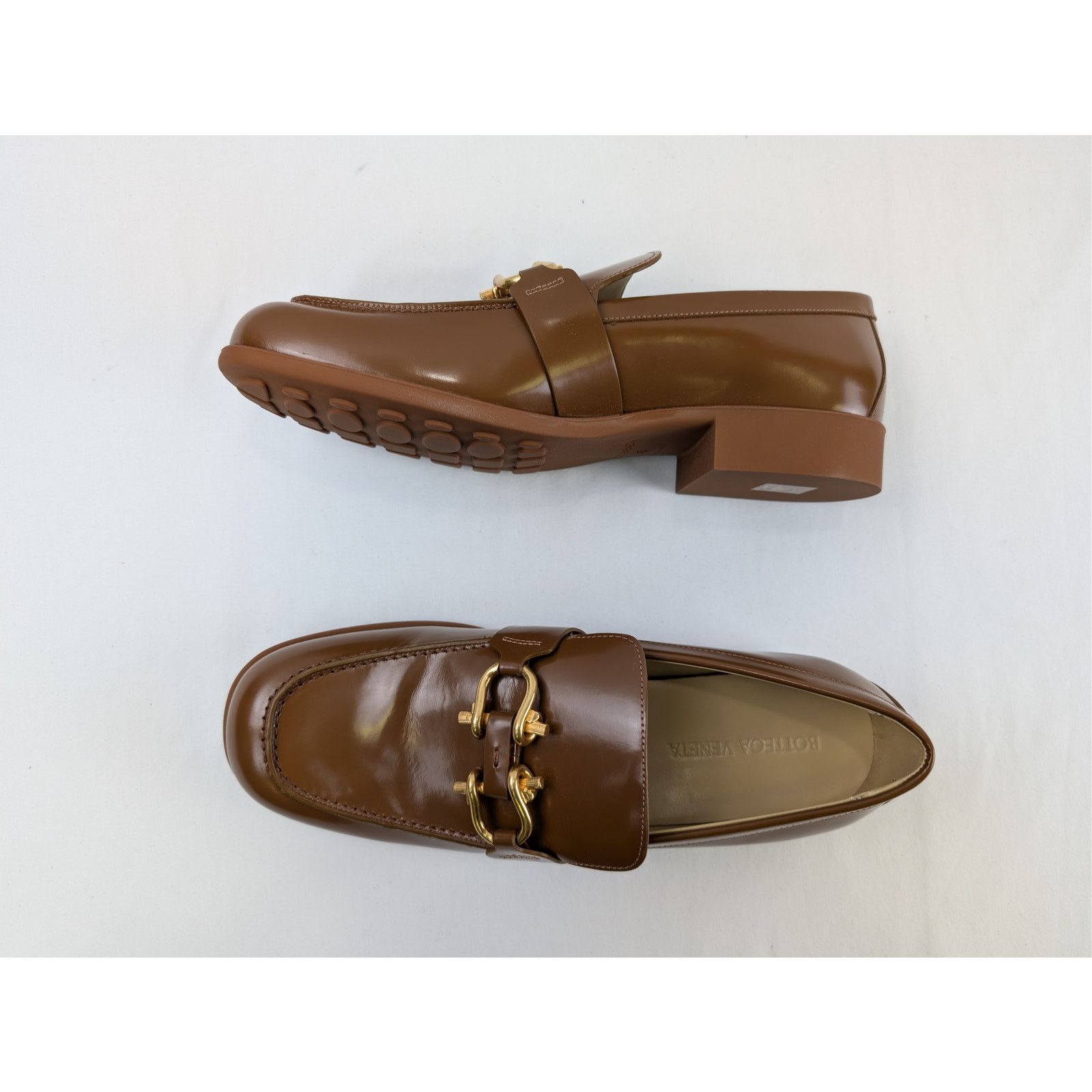 Bottega Veneta o1rshd1 Q:2 /Soft Vinyl Monsieur Loafer Shoe Boots in Cognac Size US 9 / EU 42 - 1 Thumbnail