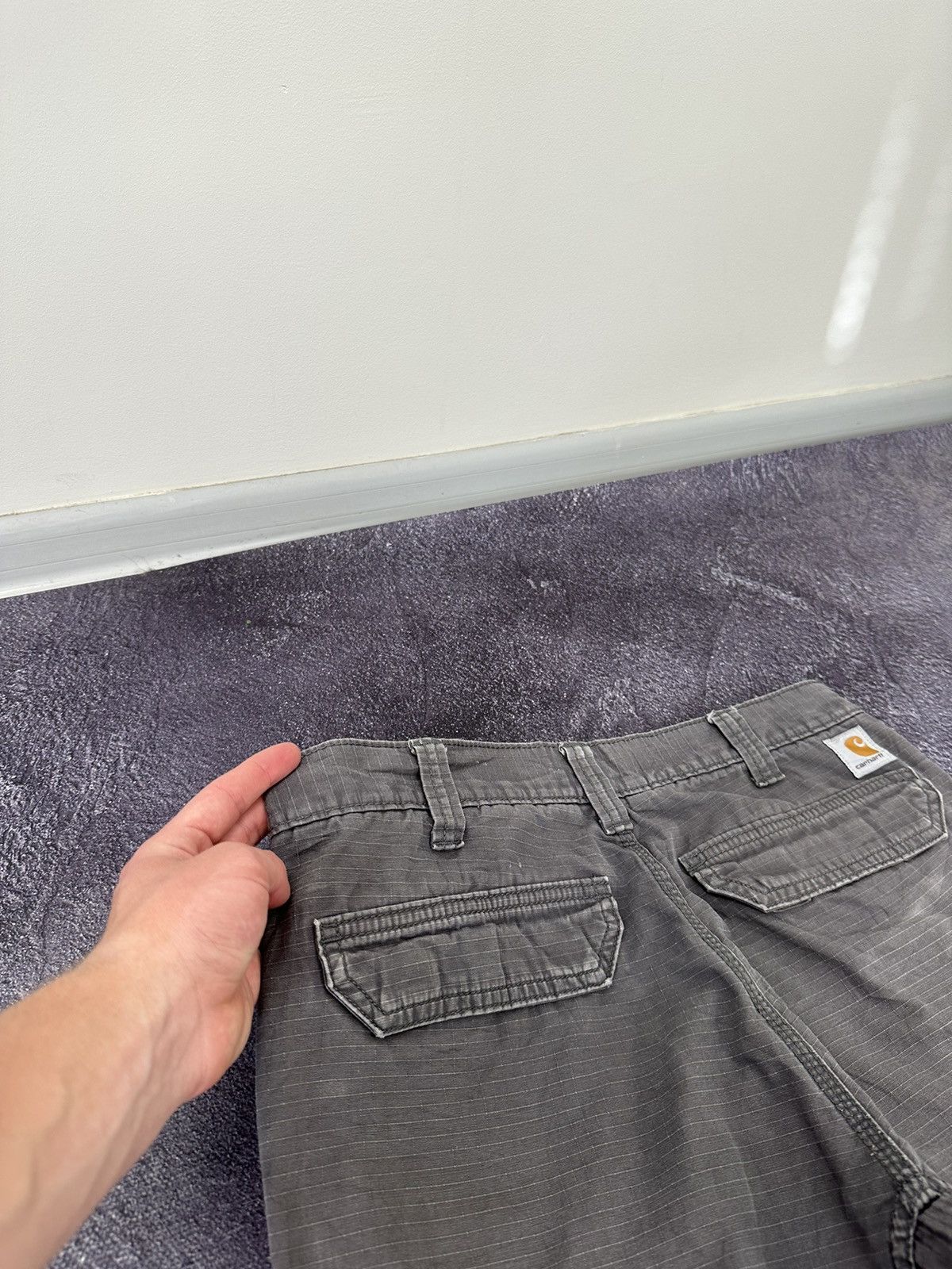 Carhartt Vintage Carhartt Cargo Hype USA Baggy Faded Opium Work Pants Size US 34 / EU 50 - 7 Thumbnail