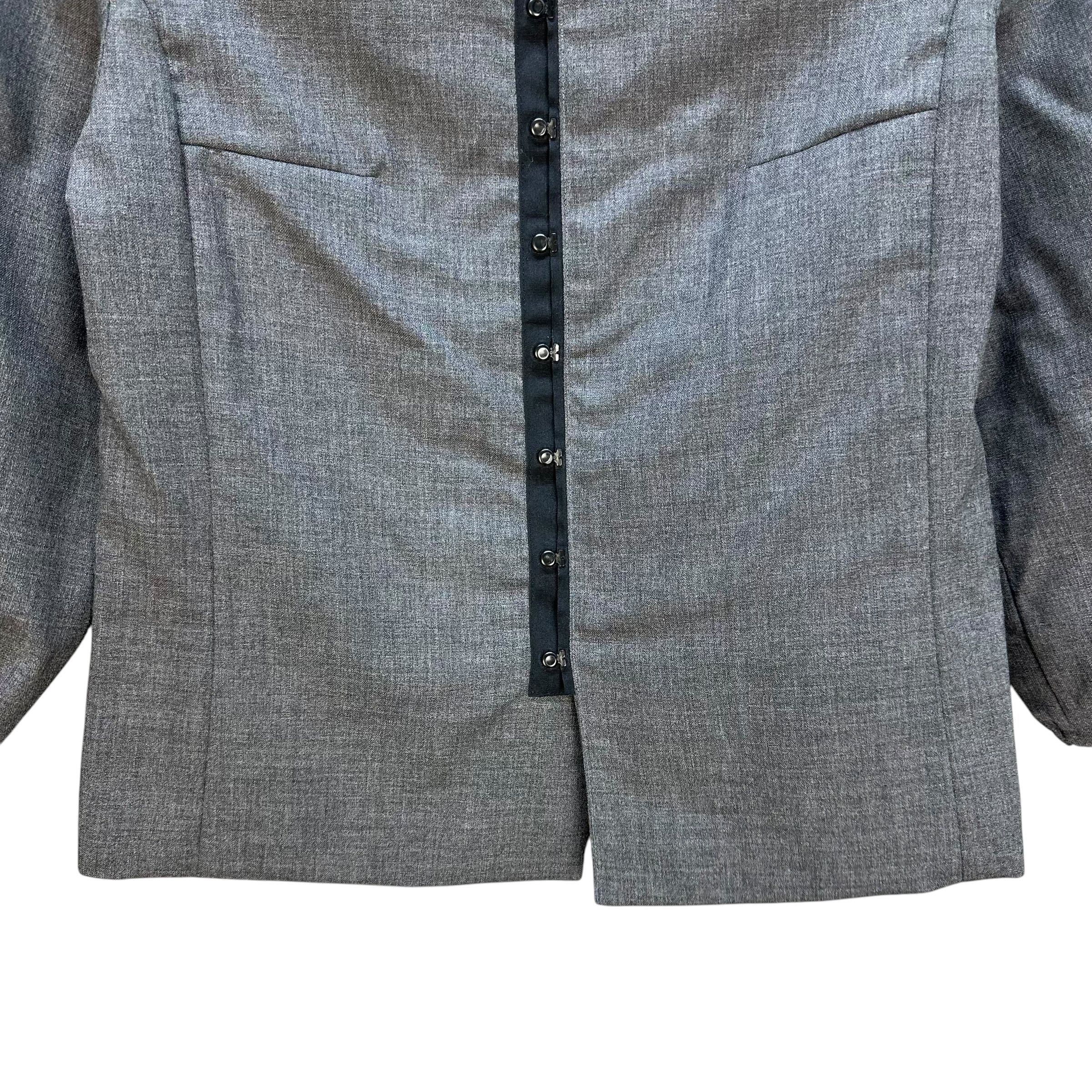 Sunao Kuwahara I.S. SUNAO KUAWAHARA Snap Button Shirt Jacket #A65-1558 Size M / US 6-8 / IT 42-44 - 4 Thumbnail