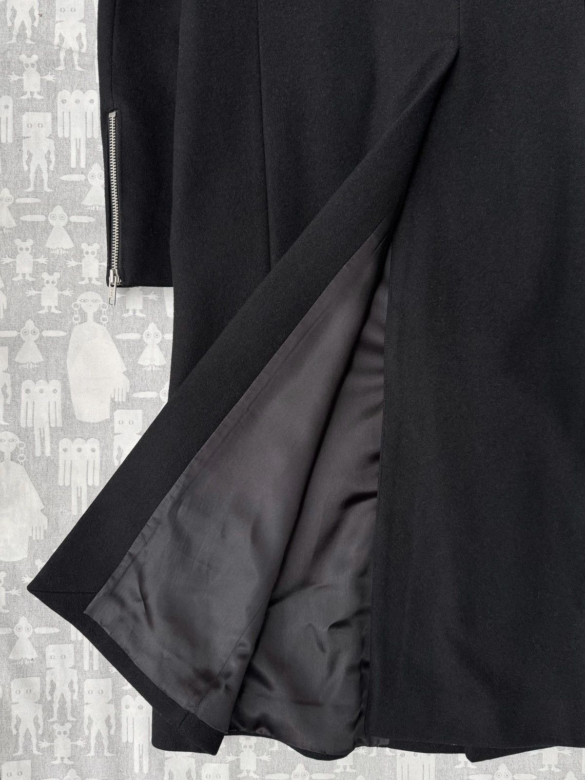 Raf Simons Raf Simons AW99 Zipped Lapels Wool Chesterfield Coat Size US M / EU 48-50 / 2 - 6 Thumbnail