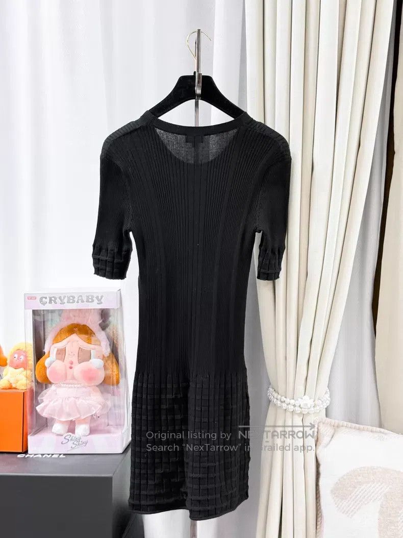 Chanel Chanel Logo waffl textured knitted dress Size XXS / US 00 / IT 34 - 3 Thumbnail