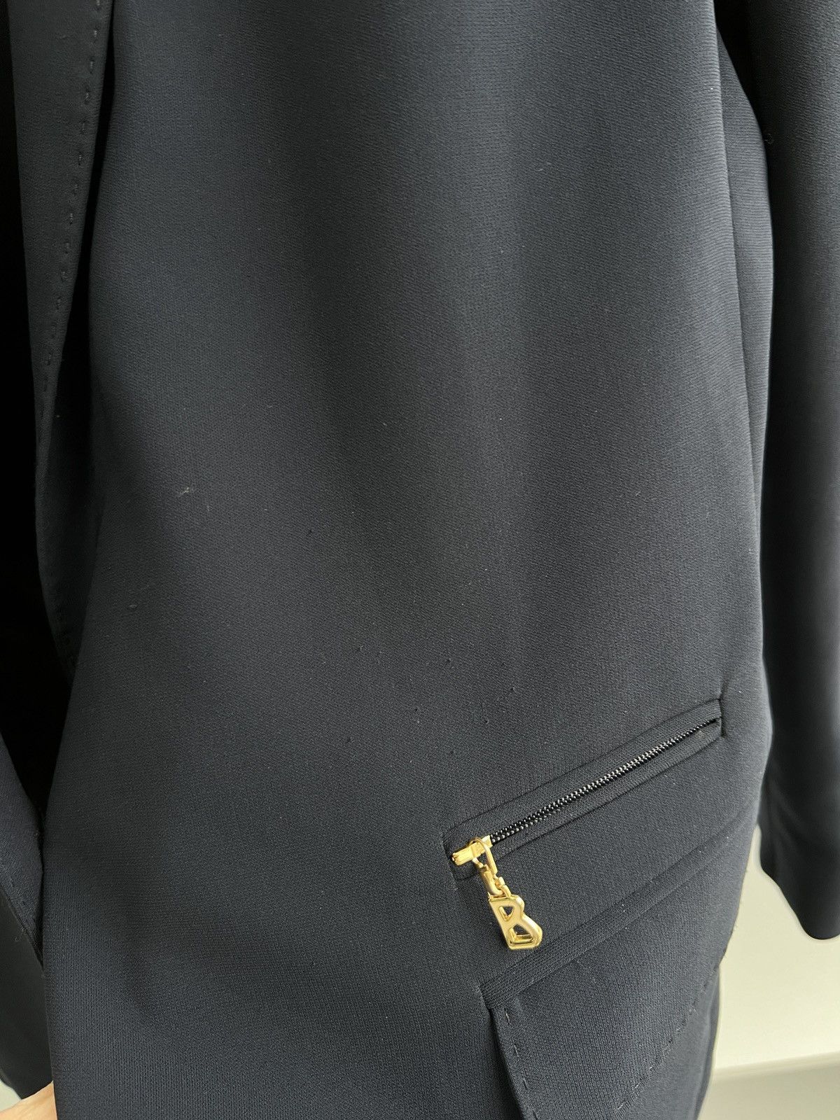 Bogner × Designer × Vintage Vintage Bogner Women’s Navy Luxury Blazer Size L / US 10 / IT 46 - 9 Thumbnail