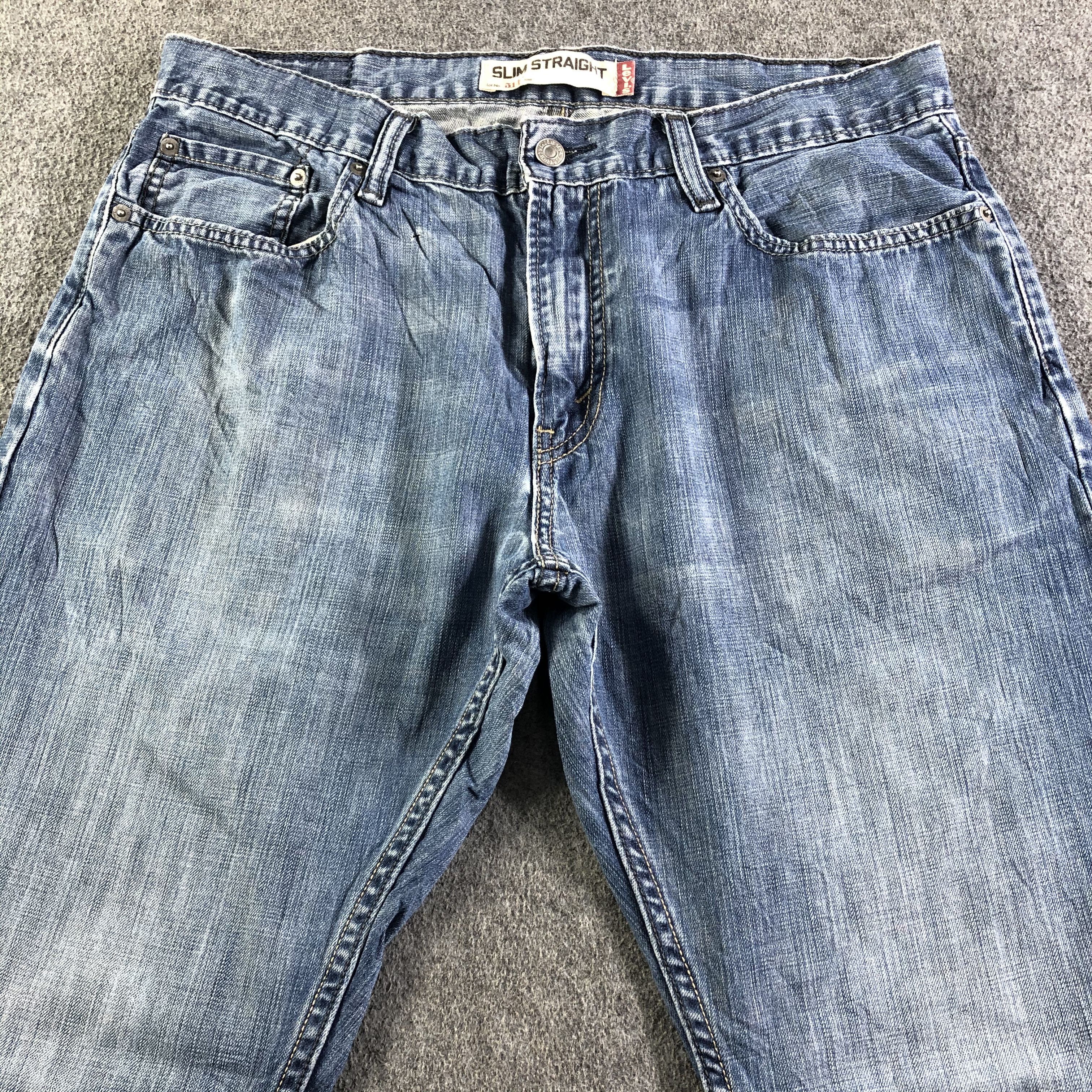 Levi's Vintage Blue Wash Levis 514 Jeans-J4175 Size US 35 - 3 Thumbnail