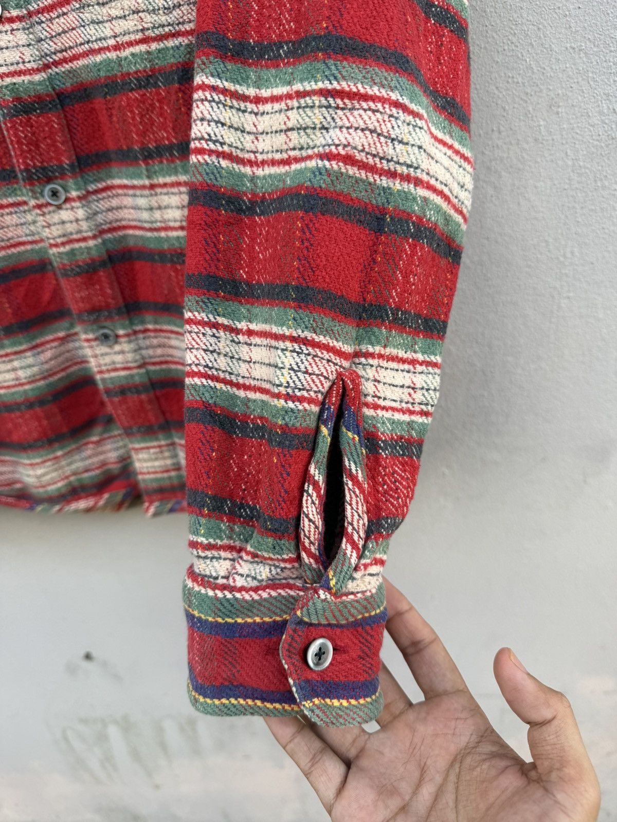 Nigel Cabourn RARE🔥Vintage Nigel Cabourn Reversible Flannel Checked Plaid Size US S / EU 44-46 / 1 - 7 Thumbnail