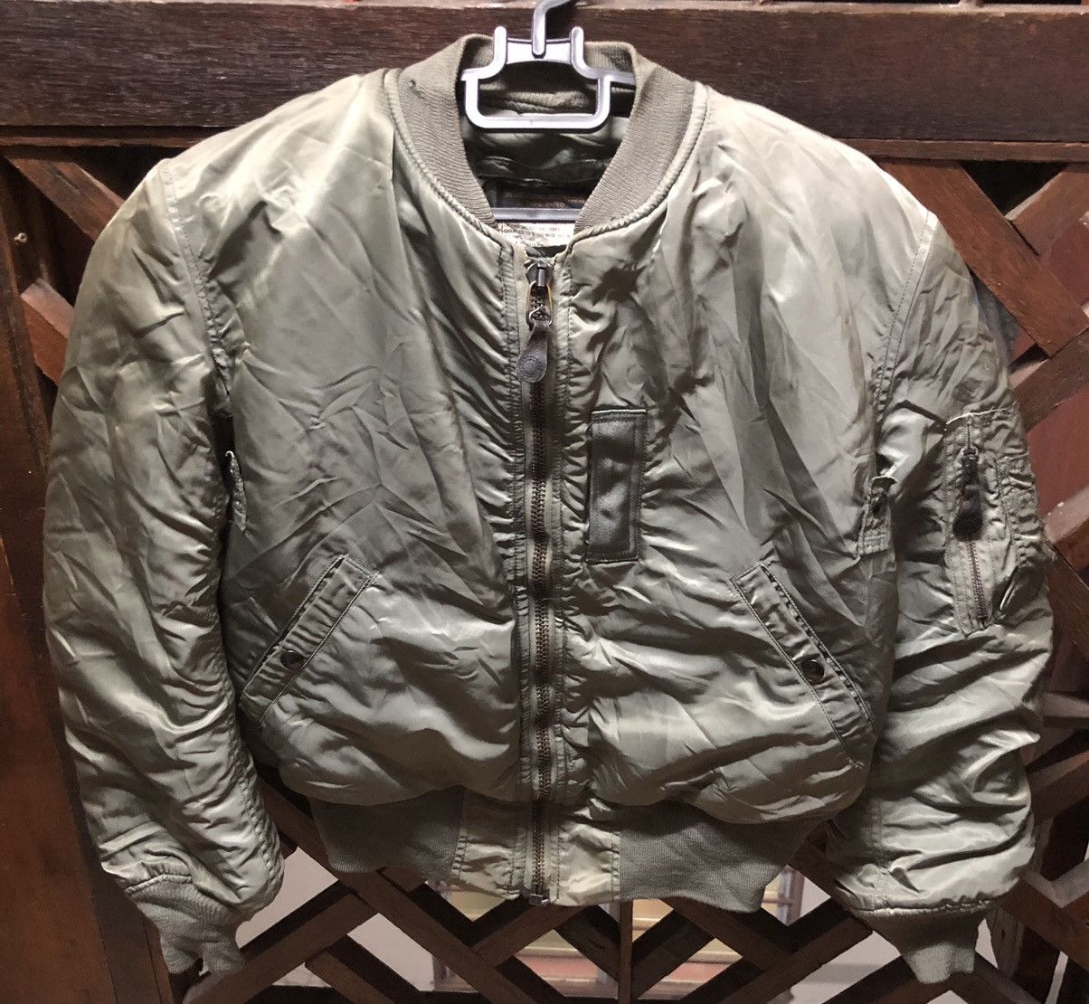 Alpha Industries Rare Vintage🇺🇸 B15-D MOD Flying Jacket Bomber USAF Size US M / EU 48-50 / 2 - 2 Thumbnail