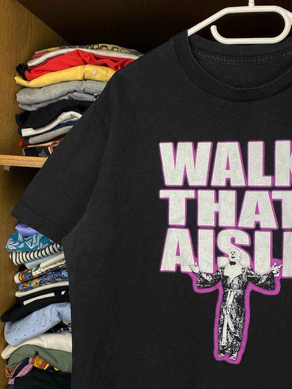 WWE Vintage Ric Flair 00s "Walk That Aisle" Graphic WWE Tee Size US L / EU 52-54 / 3 - 3 Thumbnail