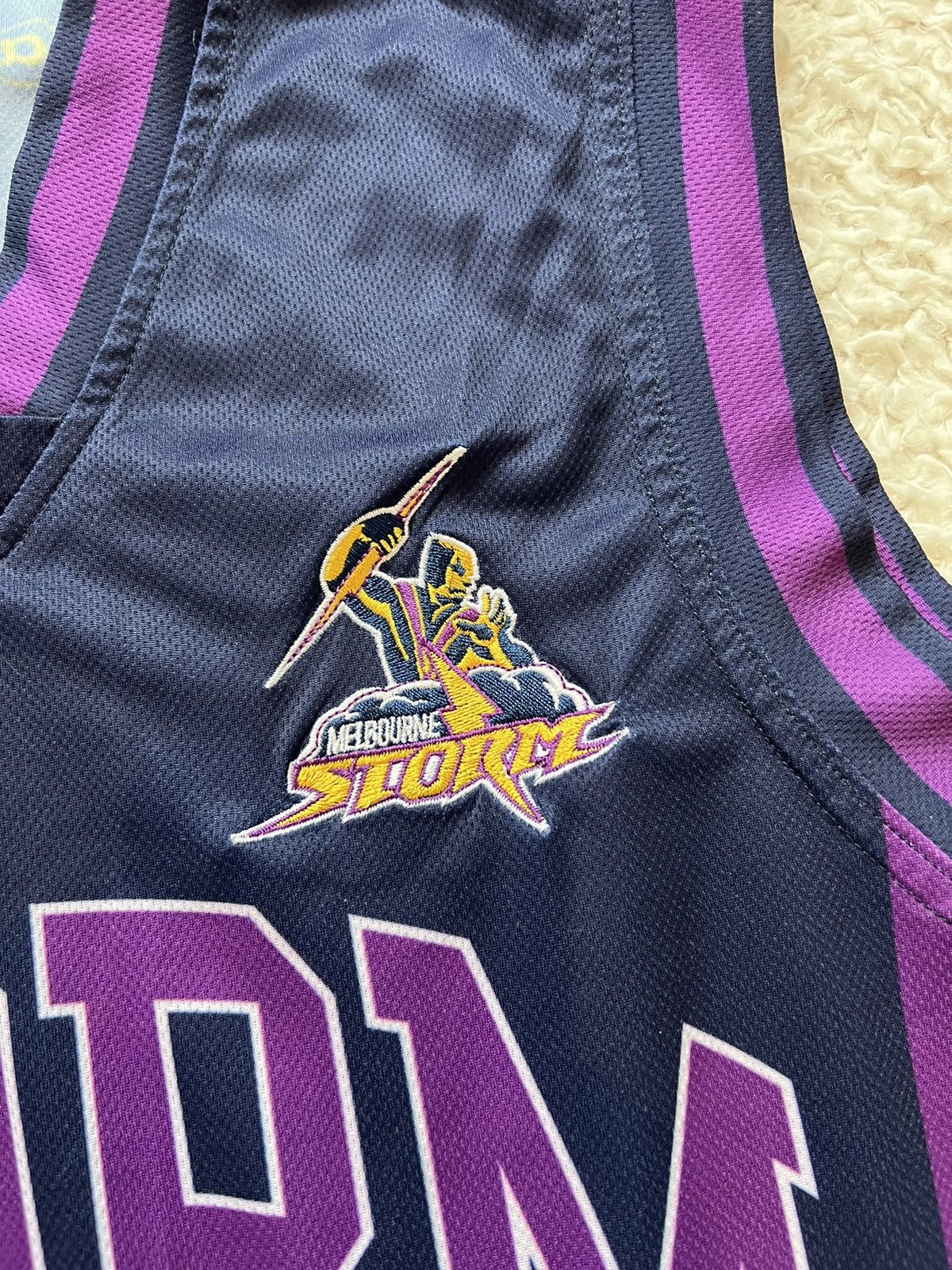 Vintage T-shirt BLK Melbourne Storm NRL Rugby League Size US M / EU 48-50 / 2 - 6 Thumbnail