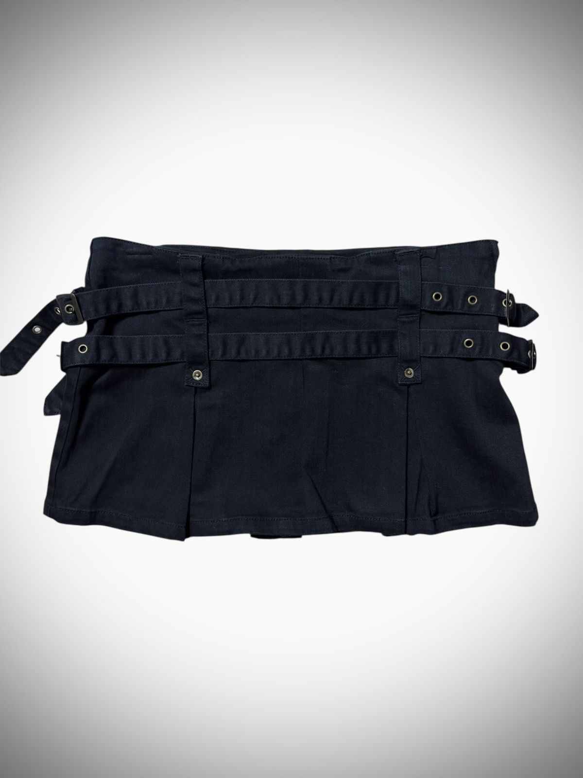 Japanese Brand 2000’s Rei Firenze - Bondage Strap Skirt Gothic Style Size 28" / US 6 / IT 42 - 1 Thumbnail