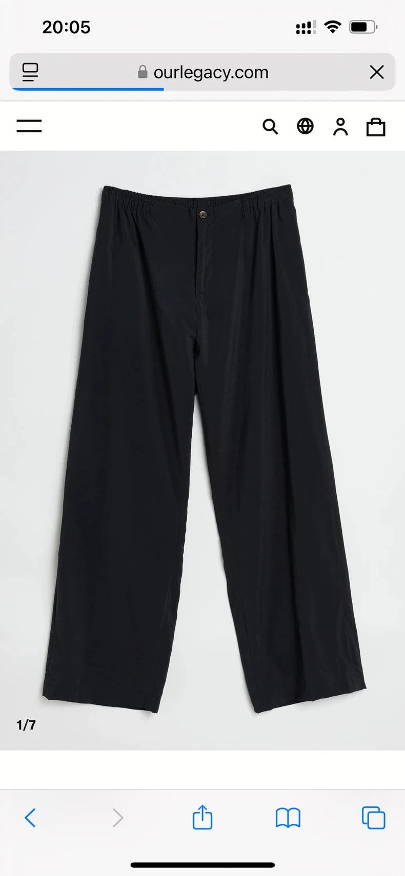 Our Legacy our legacy luft trouser black liquid 2503-Nextarrow Size US 28 / EU 44 - 4 Thumbnail