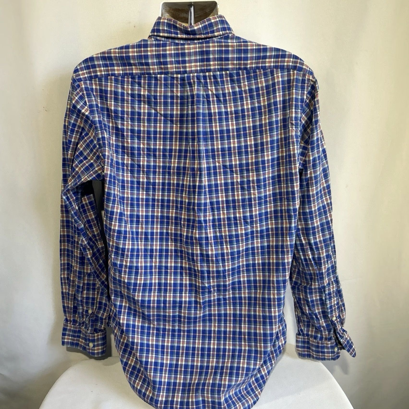 Polo Ralph Lauren Polo Ralph Lauren Shirt Mens L Blue Plaid Oxford Button-Down Button-Up Casual Business Size US L / EU 52-54 / 3 - 3 Thumbnail
