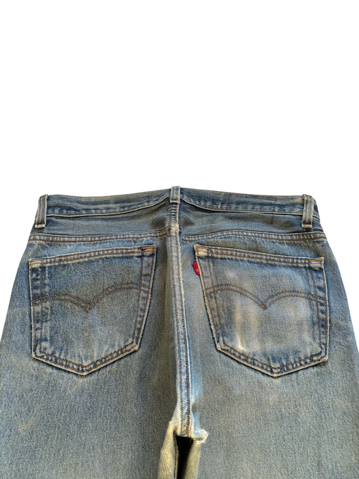 Levi's Vintage 90s Levis 501 Mud Wash Distressed Loose Jeans Size US 32 / EU 48 - 8 Thumbnail