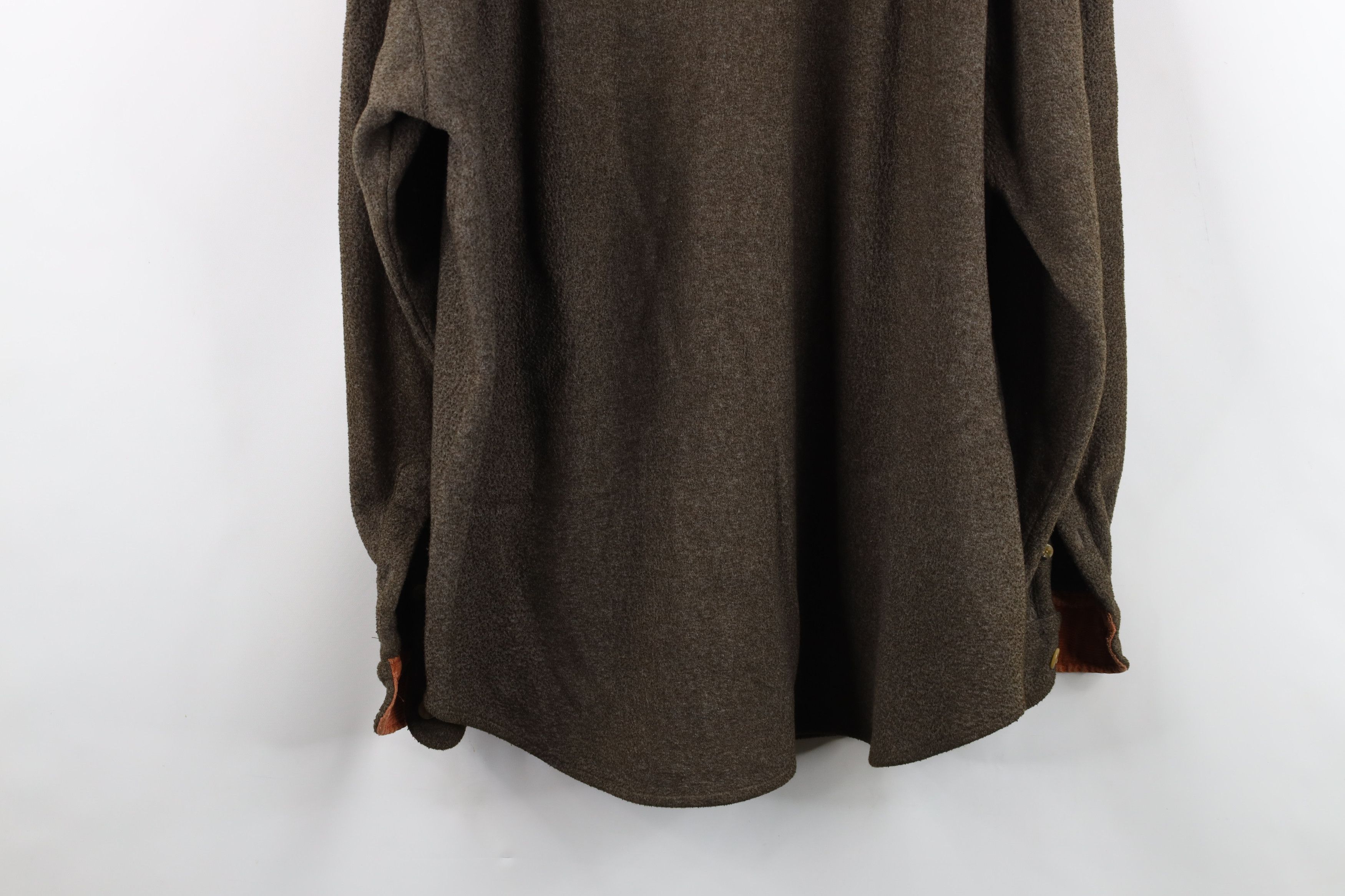 Vintage Vintage 90s Streetwear Fleece Collared Button Shirt Size US XXL / EU 58 / 5 - 15 Thumbnail