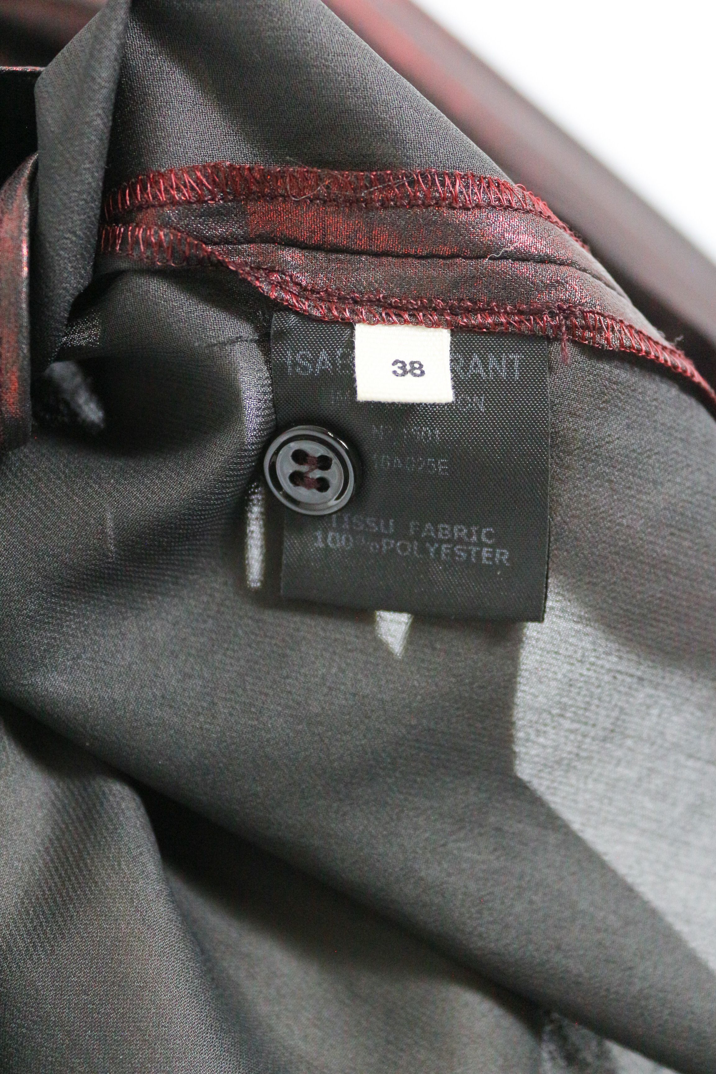 Isabel Marant × Isabel Marant Etoile Isabel Marant Etoile Bright Burgundy Shine Blouse Shirt NZ Size XS / US 0-2 / IT 36-38 - 4 Thumbnail
