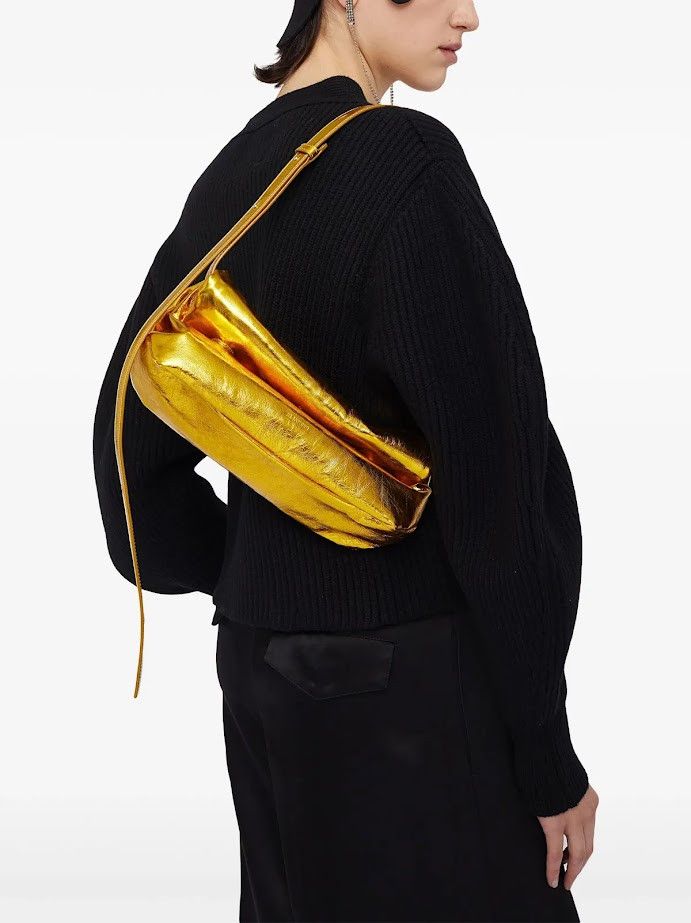 Jil Sander o1w1db10825 Size: OS / Small Rollup Leather Shoulder Bag Size ONE SIZE - 2 Thumbnail