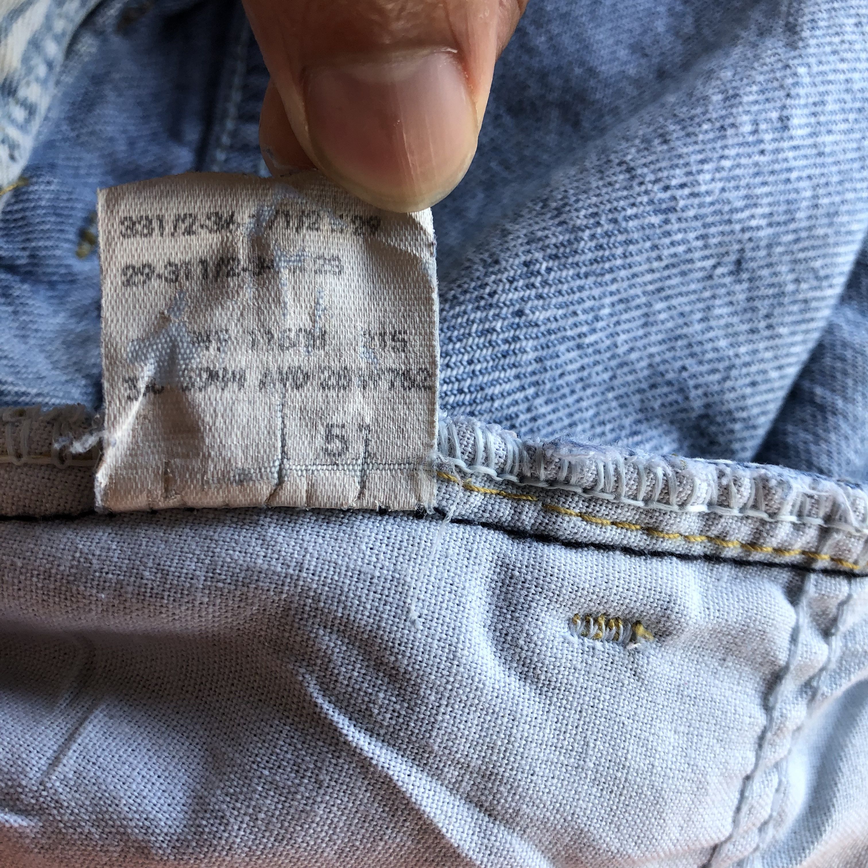 Lee Vintage 90s Lee Sun Faded Jeans Baggy Lee Faded Blue Denim Size US 30 / EU 46 - 10 Thumbnail