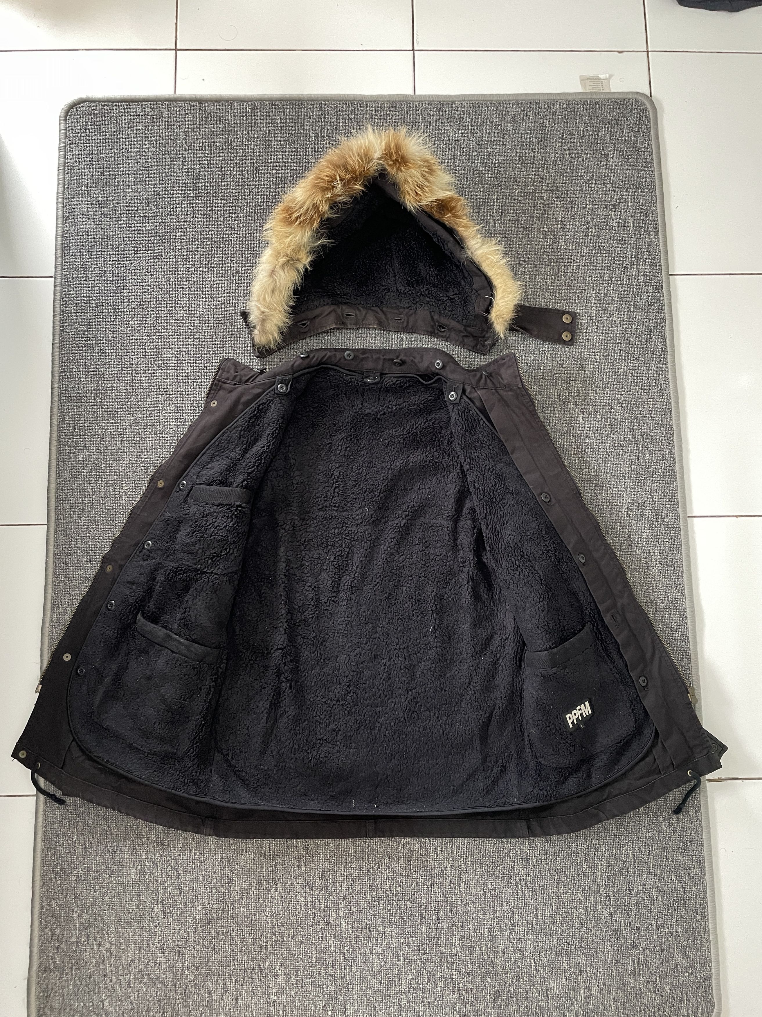 PPFM Archive PPFM Fur Trimmed Hood Gothic Punk Jacket Y2K LGB Size US L / EU 52-54 / 3 - 8 Thumbnail