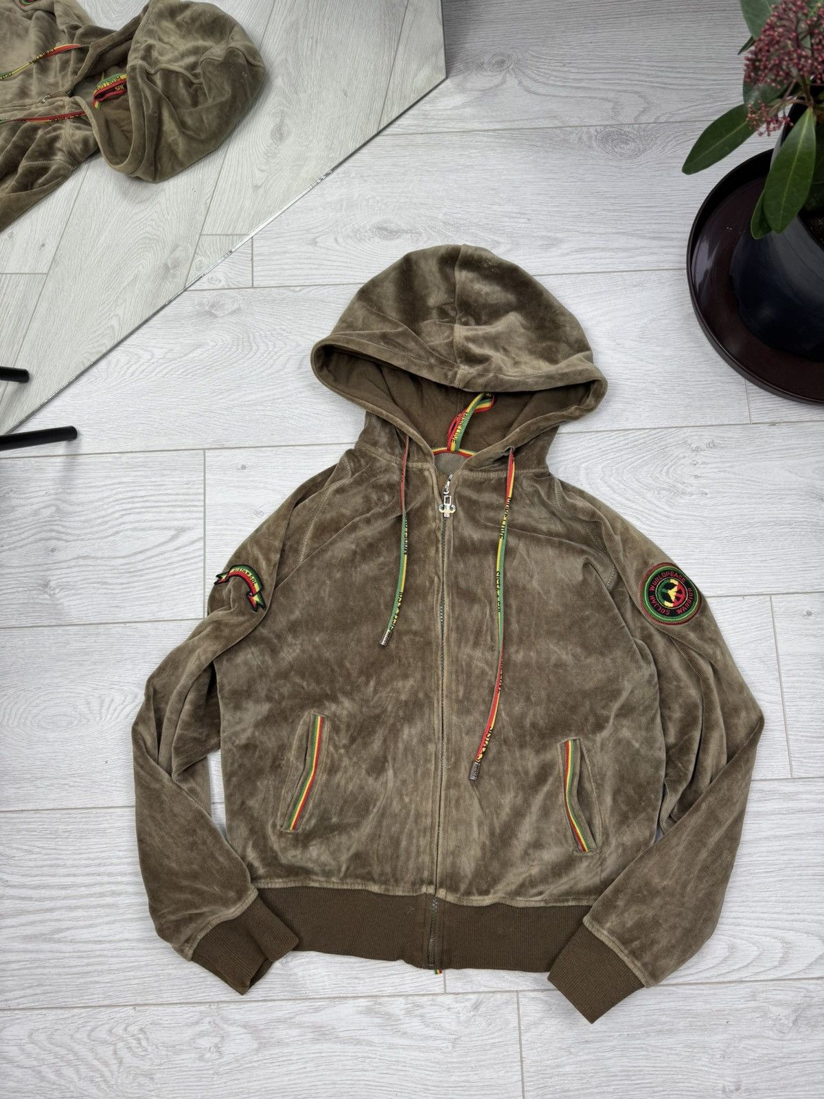 Pelle Pelle × Vintage Vintage Pelle Pelle Americana Embroidered Full Zip Hoodie Size M / US 6-8 / IT 42-44 - 1 Thumbnail