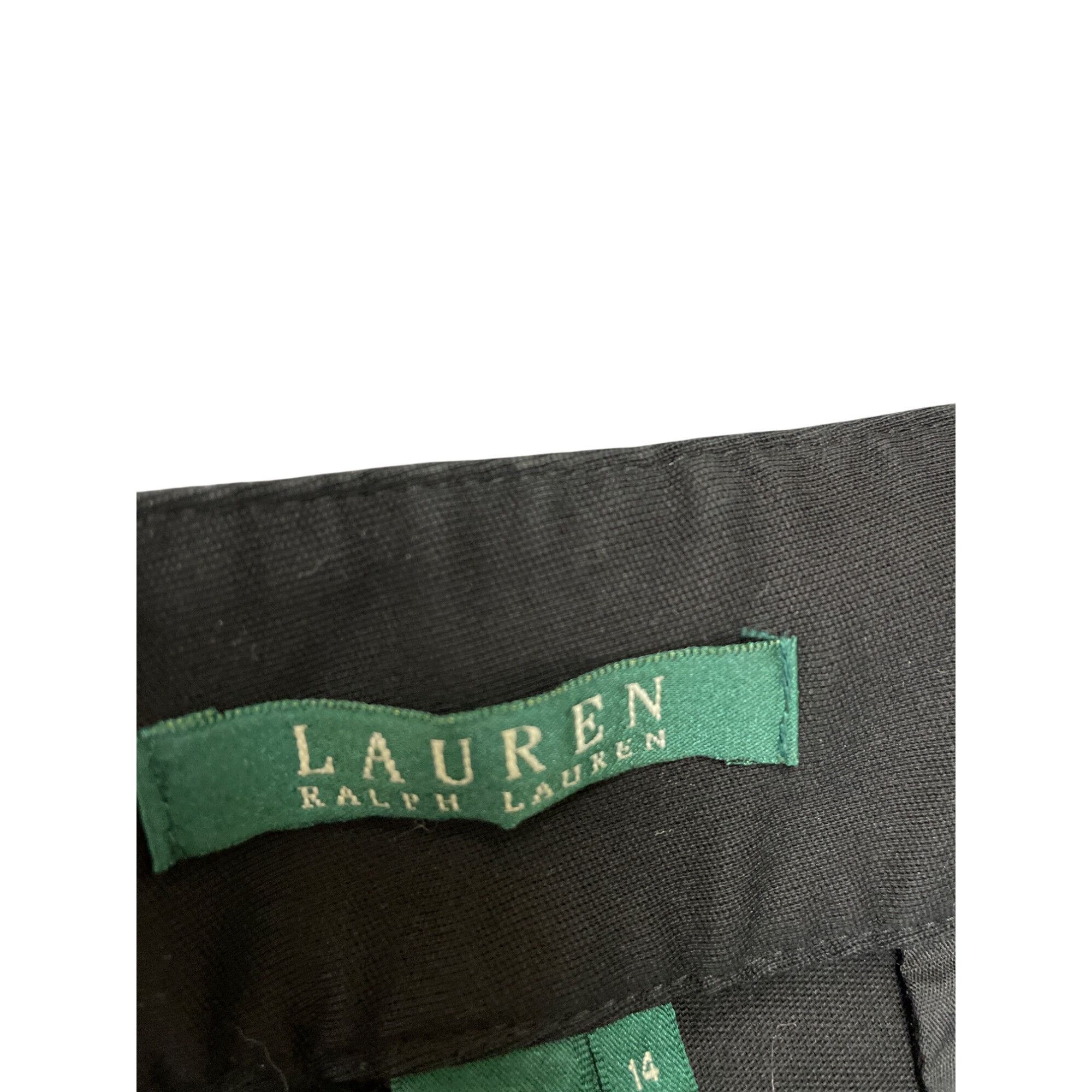 Lauren Ralph Lauren Lauren Ralph Lauren womans Black Wide-Leg Pants slacks size Size 36" / US 14 / IT 50 - 4 Thumbnail