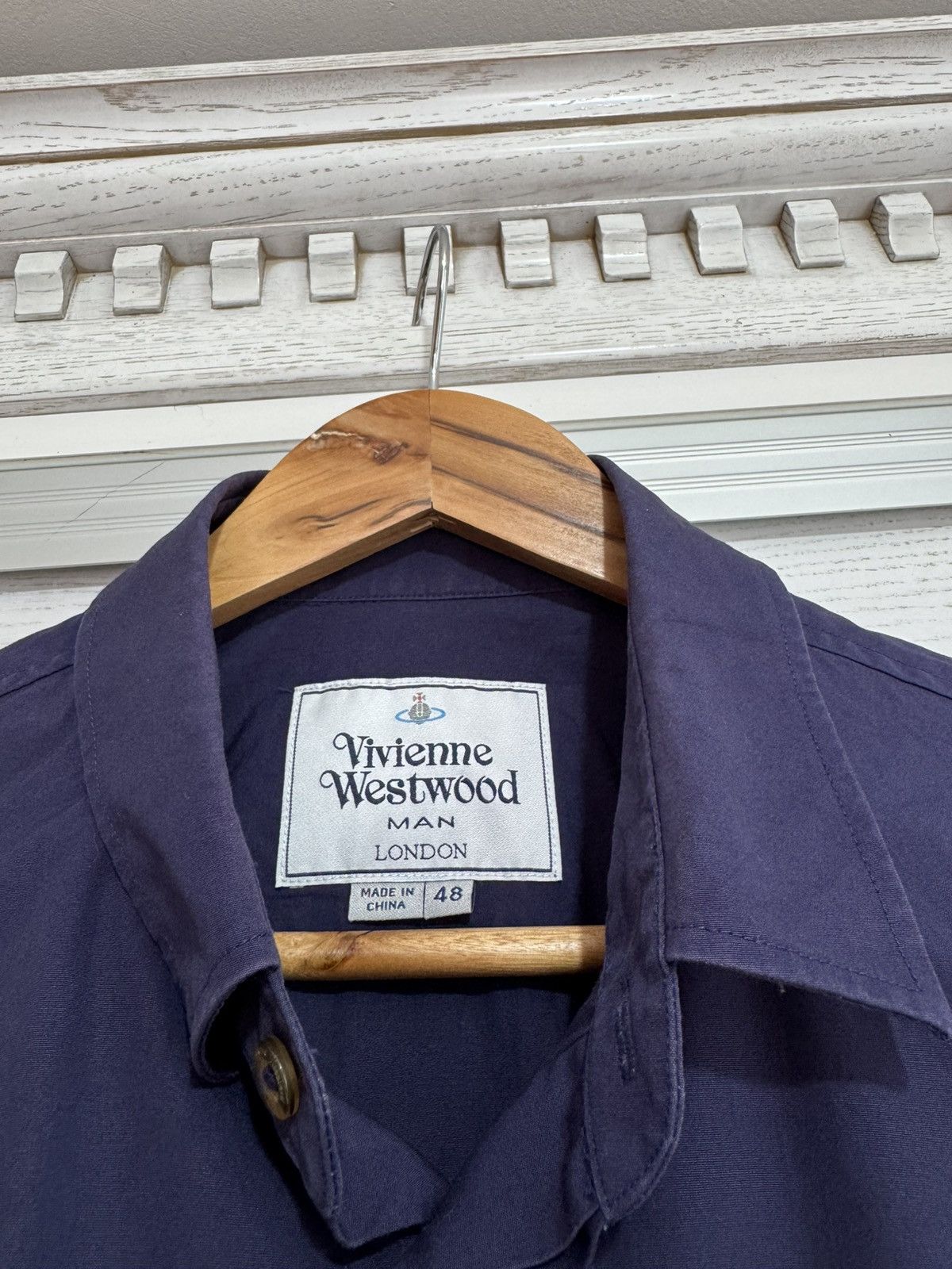 Vivienne Westwood Vivienne Westwood Navy Blue Short Sleeve Shirt Size US M / EU 48-50 / 2 - 11 Thumbnail