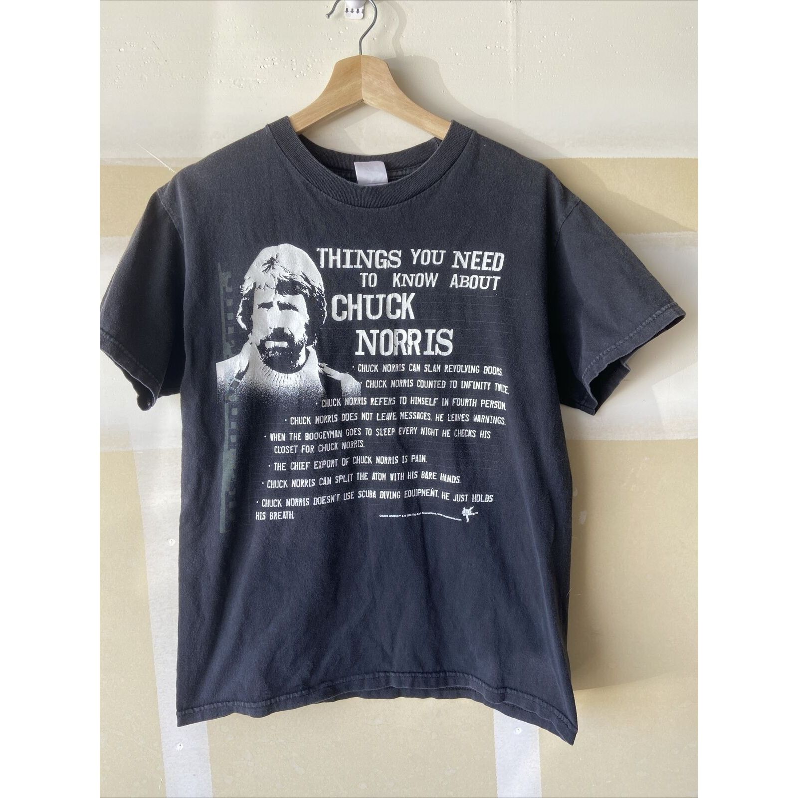 Vintage Chuck Norris Things You Need To Know Y2K 2008 T-Shirt Medium Size US M / EU 48-50 / 2 - 1 Thumbnail