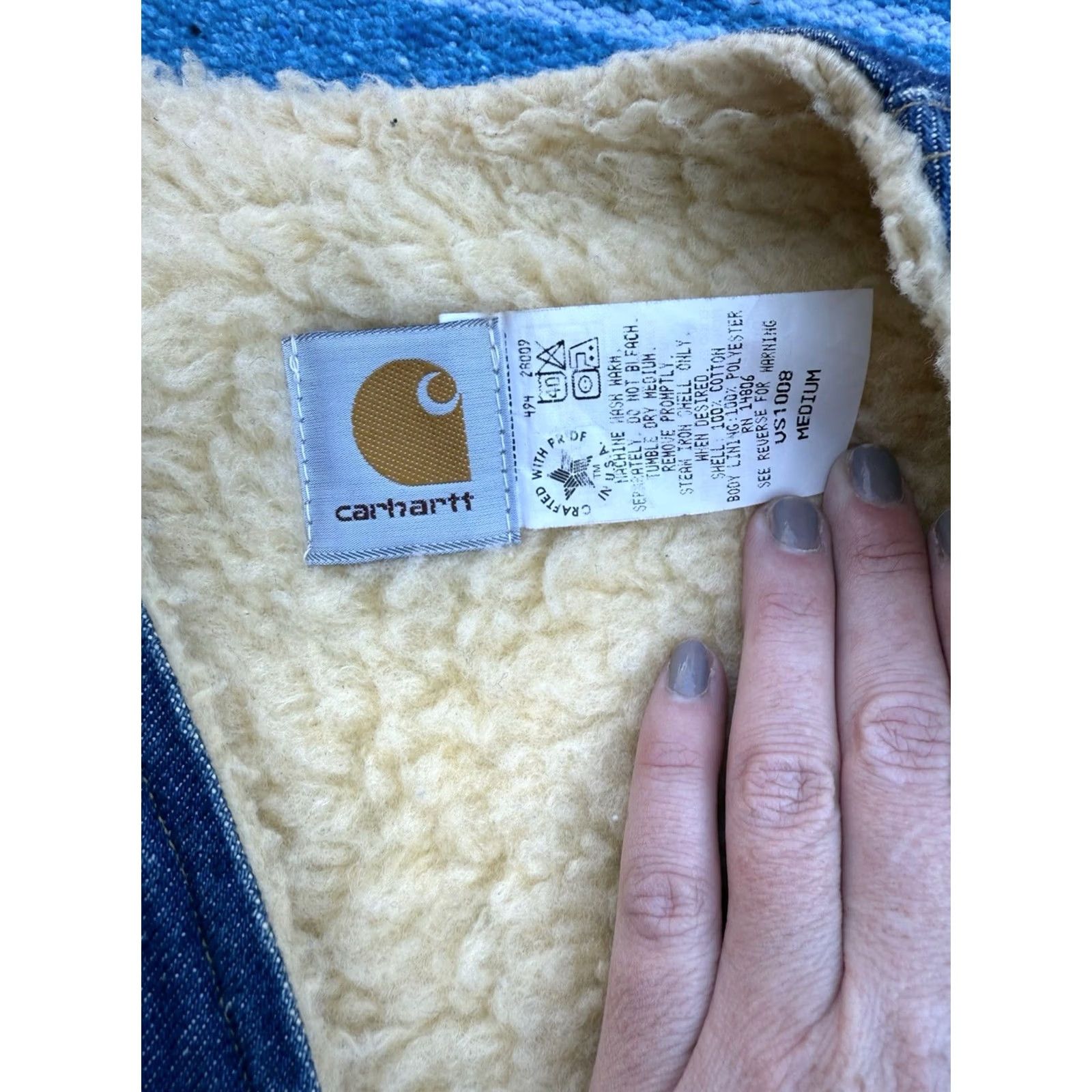 Carhartt VINTAGE Carhartt Vest Denim Sherpa Lined USA Made Men’s M Workwear Size US M / EU 48-50 / 2 - 3 Thumbnail