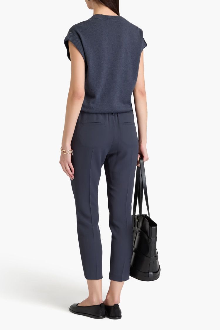 Brunello Cucinelli o1y0825 Cashmere Blend Sweater in Navy Blue Size XXS / US 00 / IT 34 - 3 Thumbnail