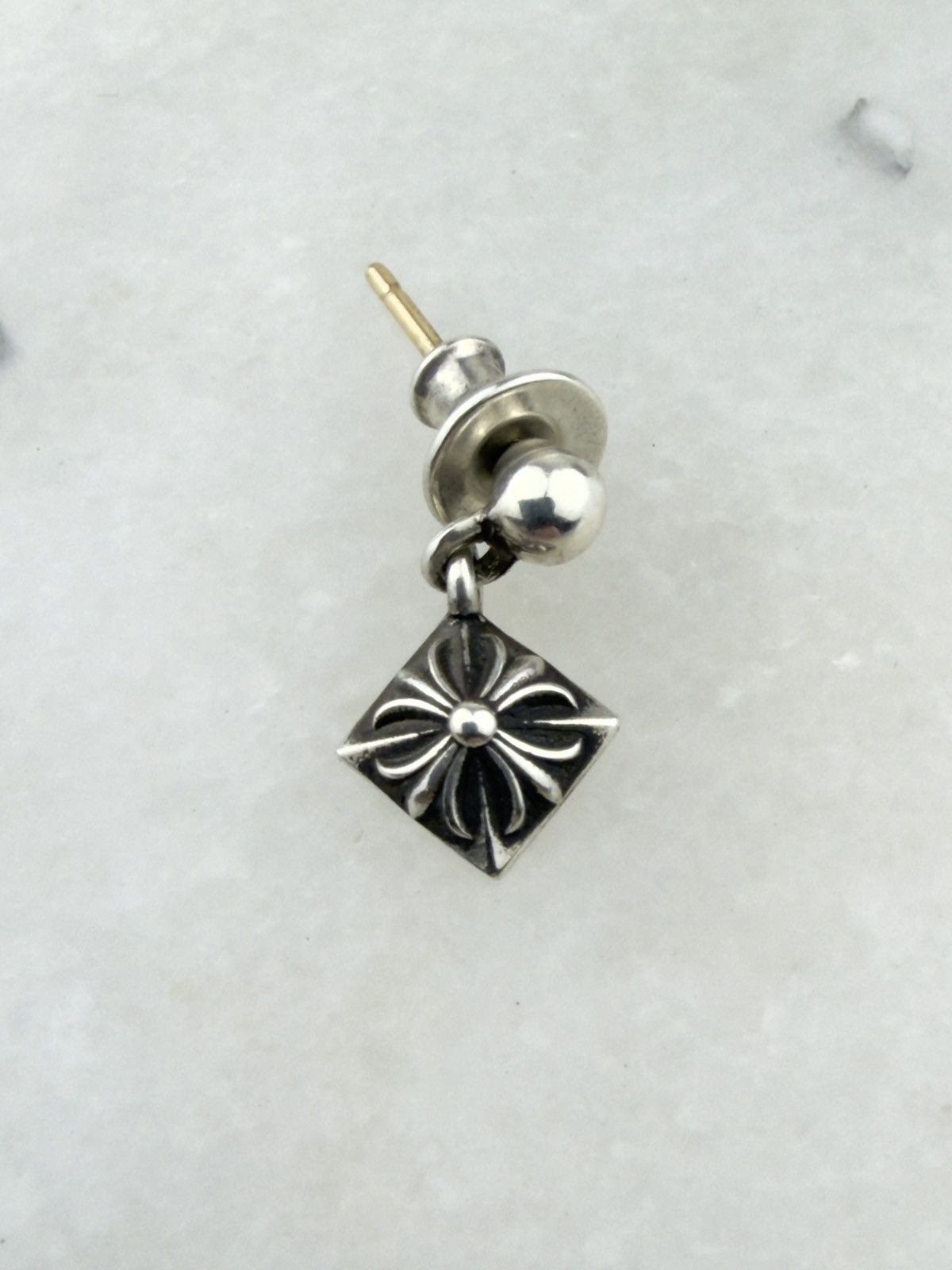 Chrome Hearts CHROME HEARTS PYRAMID PLUS DROP EARRING Size ONE SIZE - 1 Thumbnail