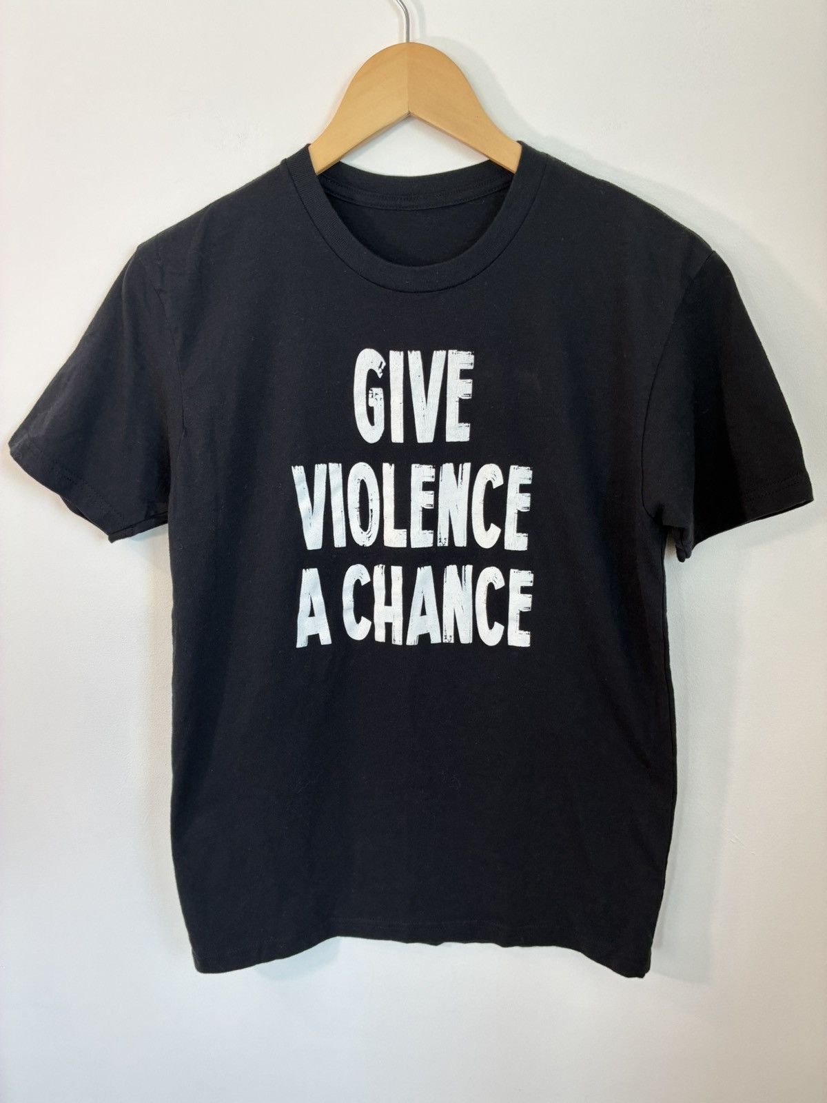 Vintage Give Violence A Chance Distressed Tee Size US L / EU 52-54 / 3 - 1 Thumbnail