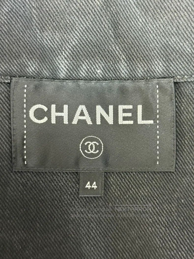 Chanel 22C sun-printed denim jacket