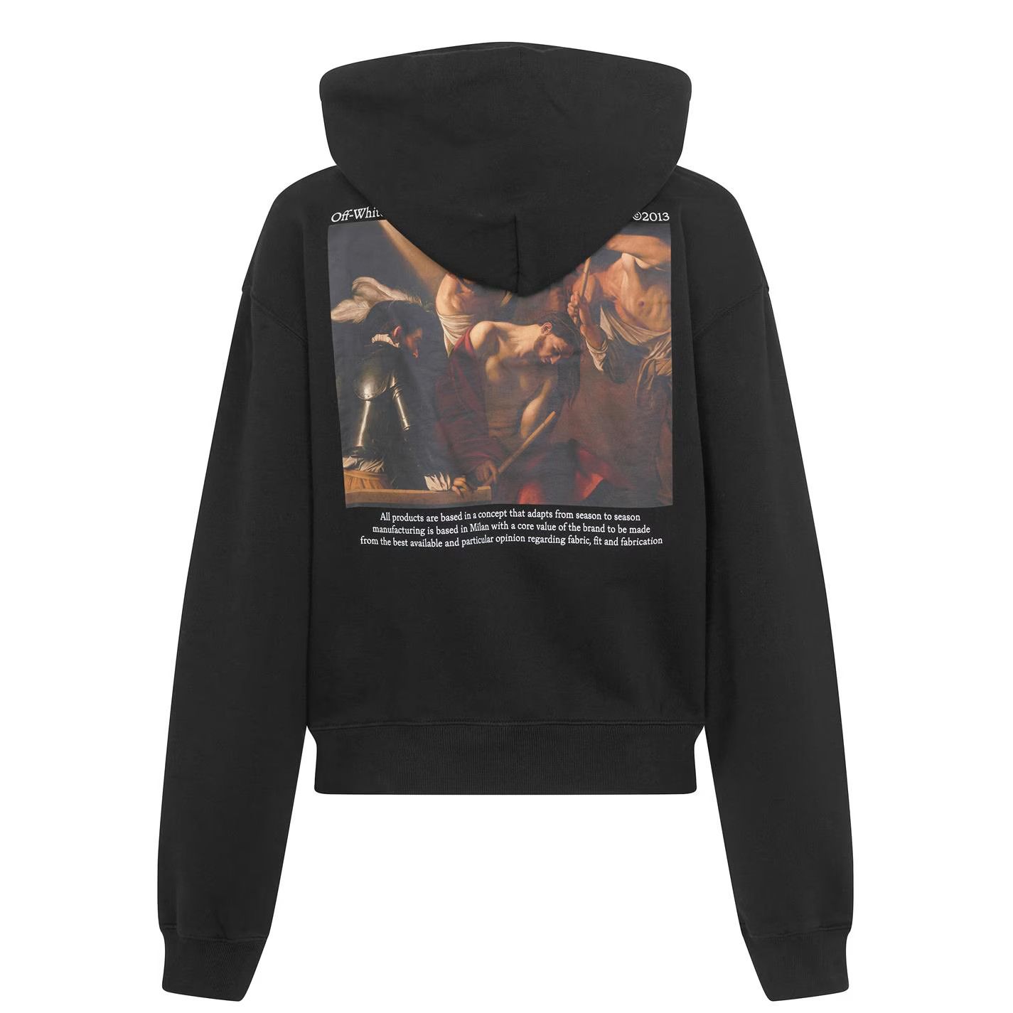 Off-White o1g2r1mq0226 Caravaggio Painting Print Hoodie In Black Size US XXS / EU 40 - 7 Thumbnail