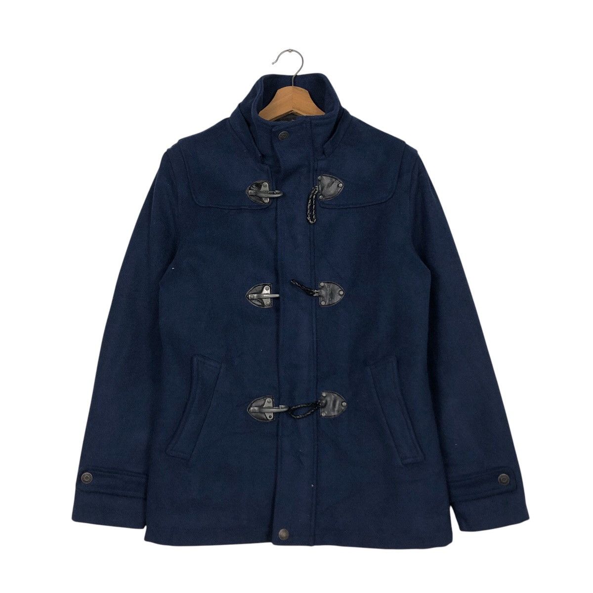 In The Attic 📌Vintage Biker Wool Jacket Duffle In The Attic Punk Design Size US M / EU 48-50 / 2 - 2 Thumbnail