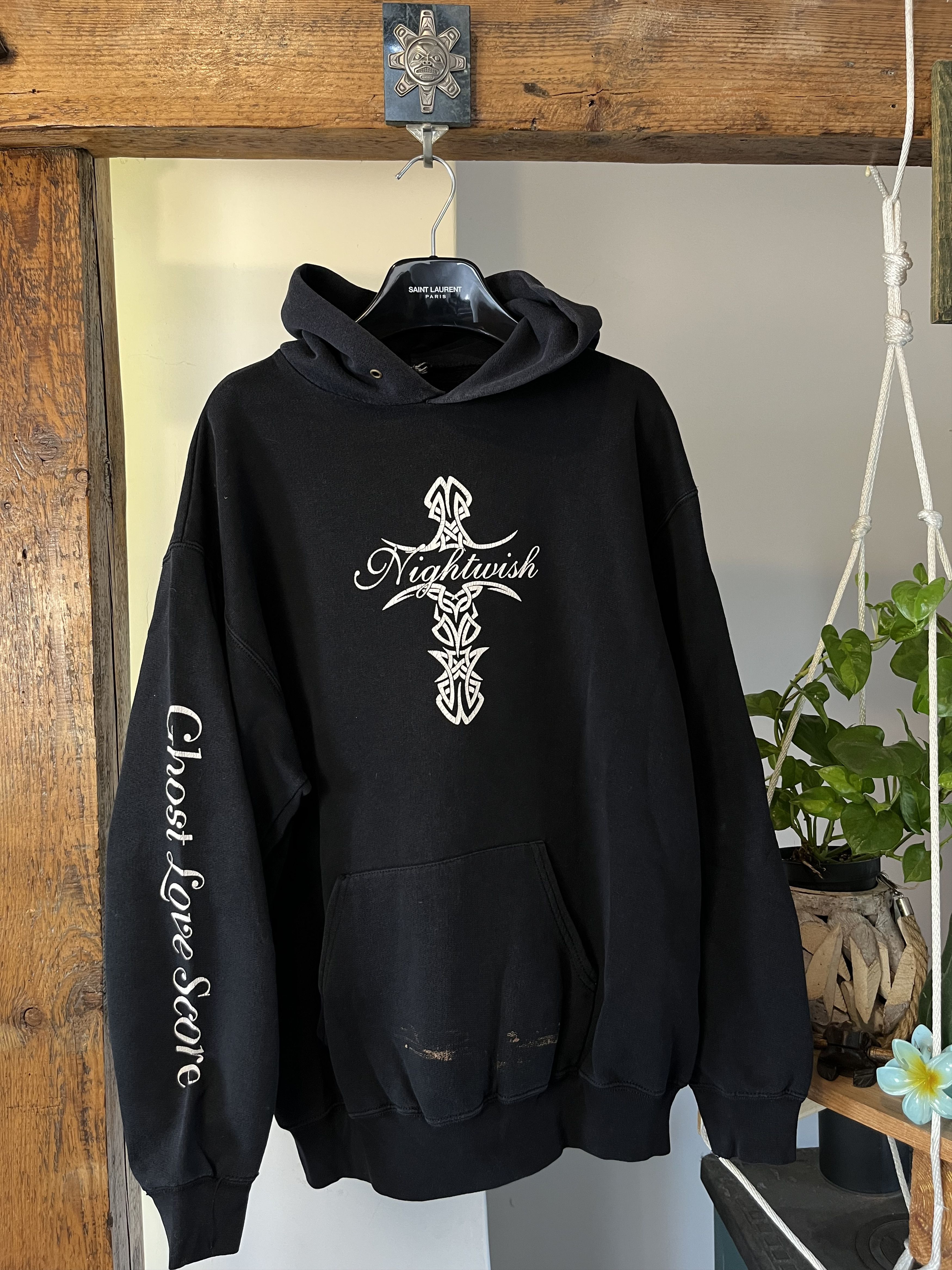 Band Tees × Vintage Vintage Nightwish Ghost Love Score Cross Metal Band Hoodie Size US L / EU 52-54 / 3 - 1 Thumbnail
