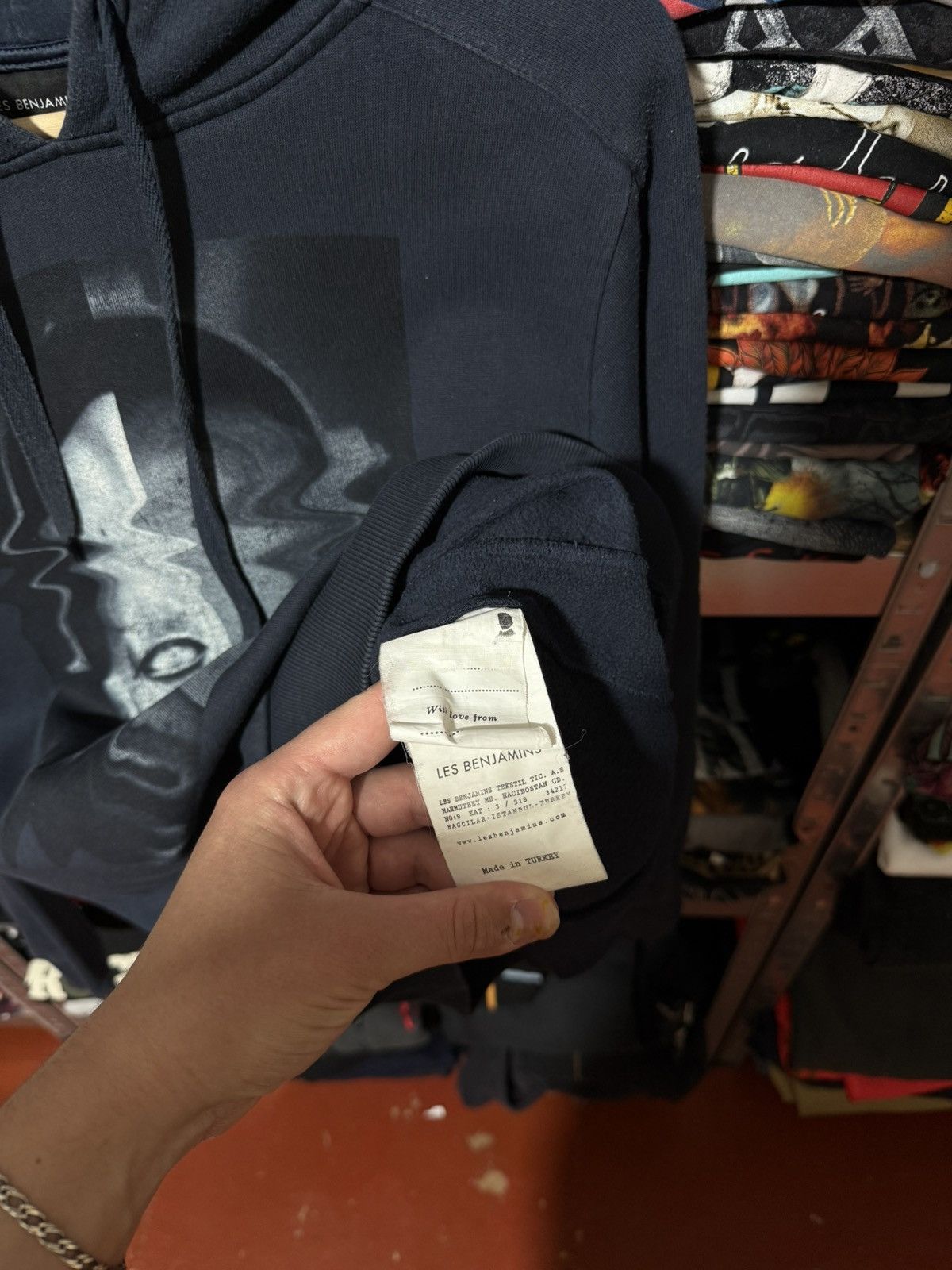 Les Benjamins Rare Luxury Les Benjamins Horror Movie Logo Hoodie Y2K Hype Size US M / EU 48-50 / 2 - 7 Thumbnail