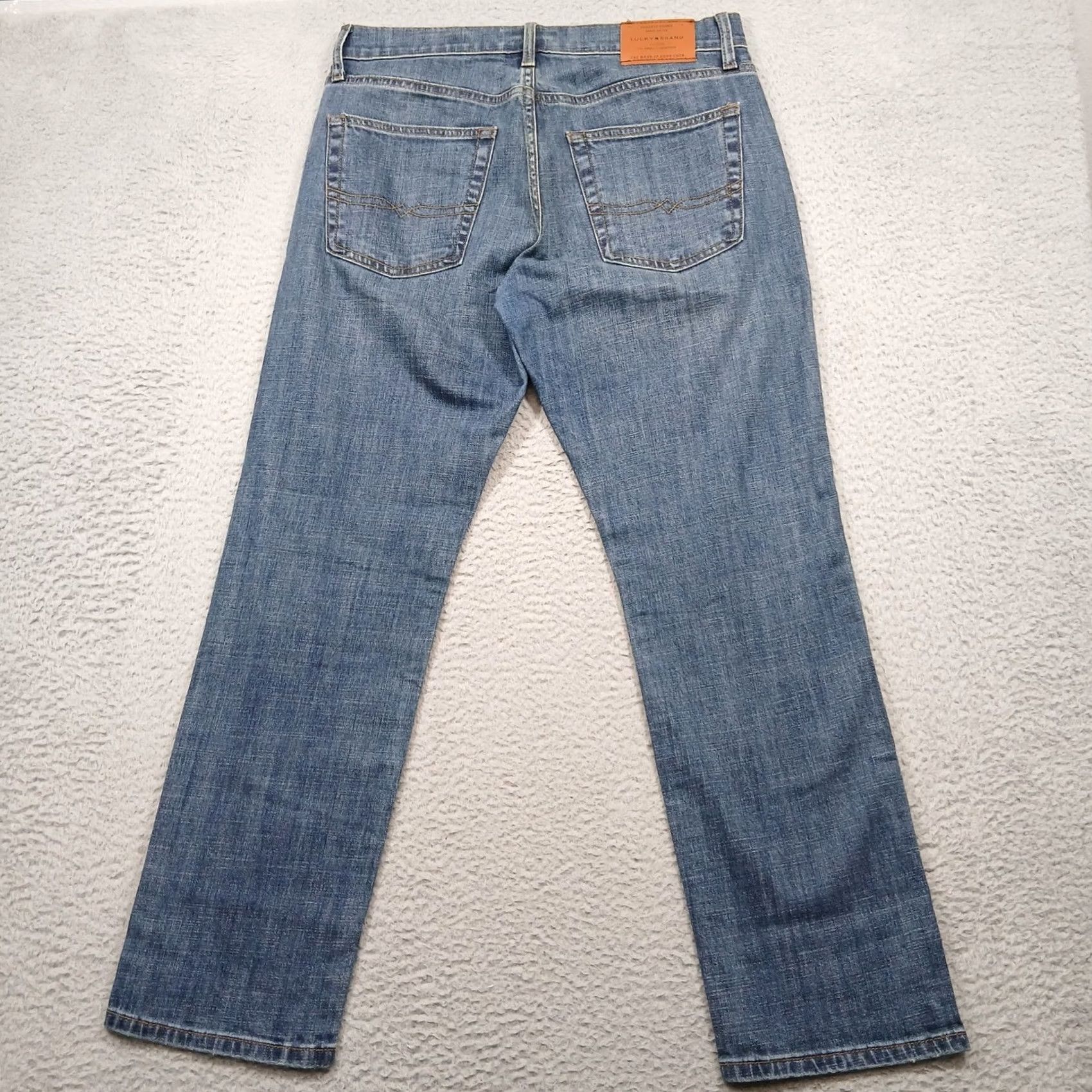 Lucky Brand Lucky Brand Jeans Men's Straight Fit Blue Denim Size 32x30 Size US 32 / EU 48 - 3 Thumbnail