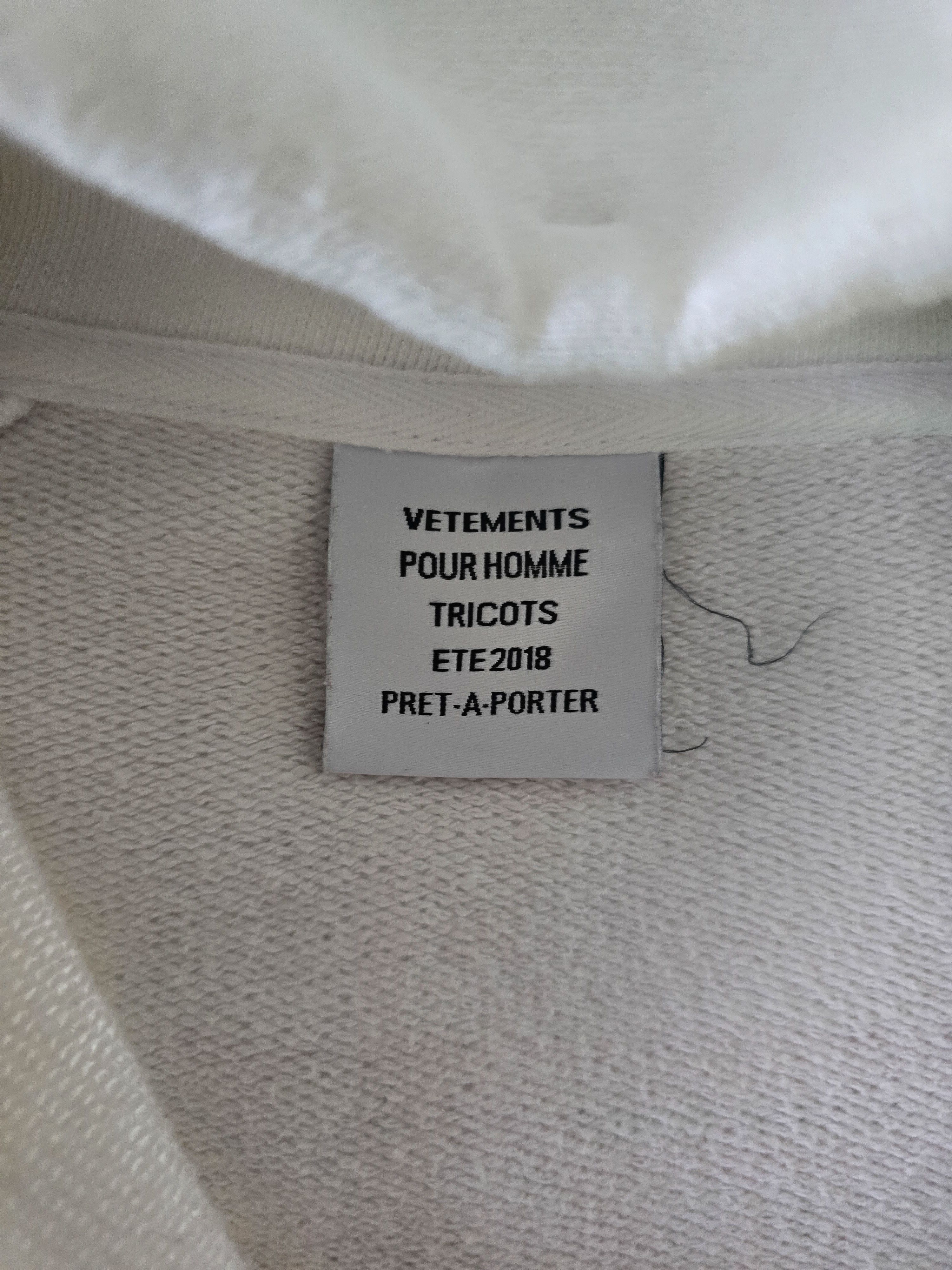 Vetements VETEMENTS CALENDAR HOODIE ZIP UP 2018 Size US S / EU 44-46 / 1 - 5 Thumbnail