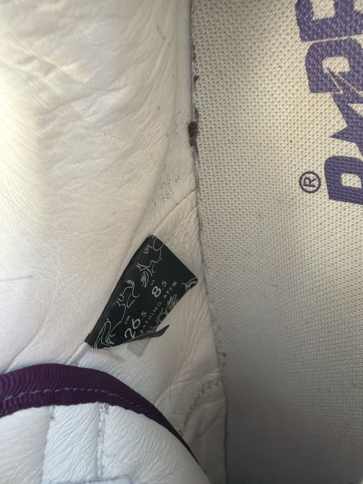 Bape Purple/White Bapesta Size US 8.5 / EU 41-42 - 7 Thumbnail